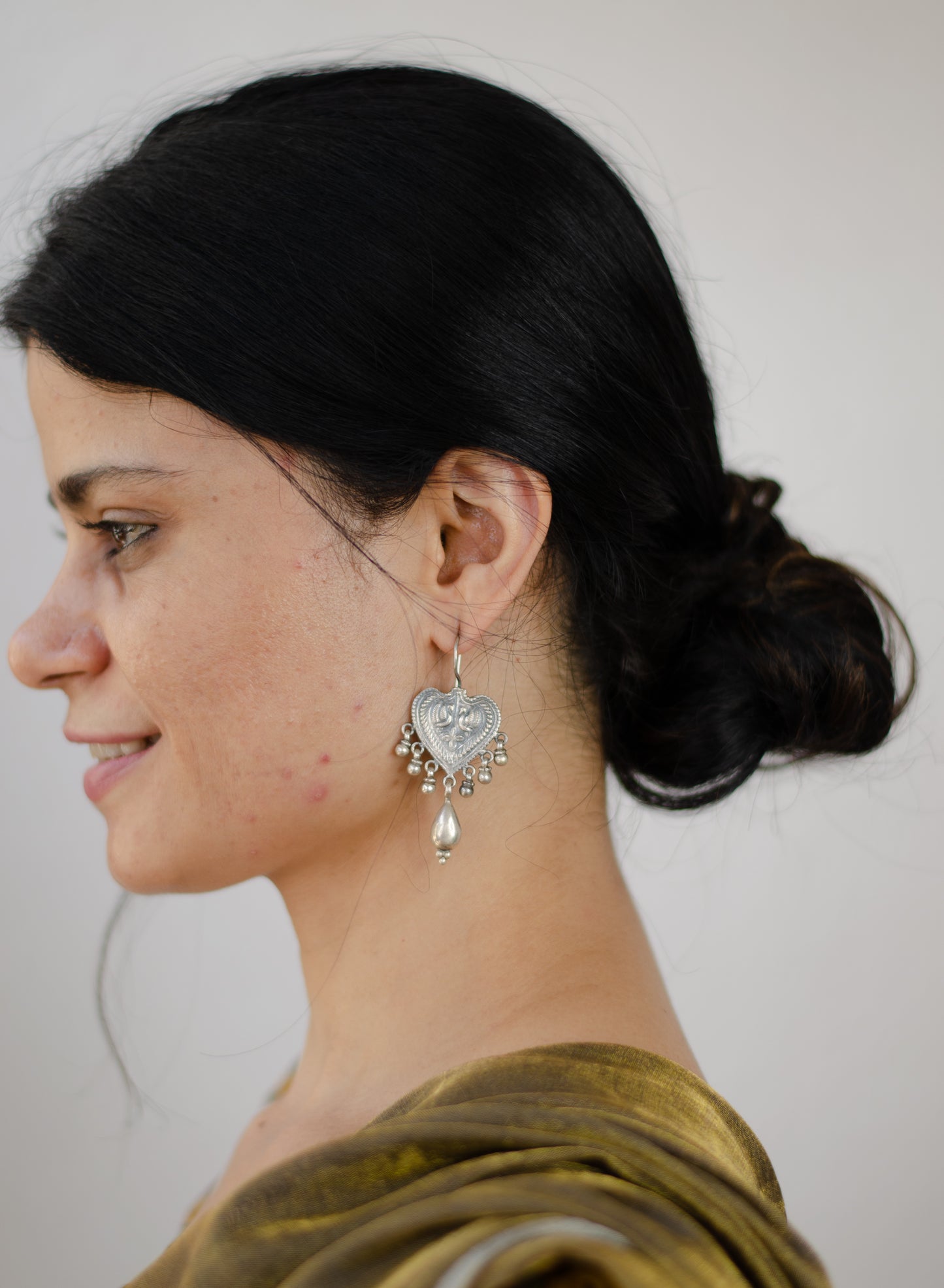 Handmade Silver tone earrings.