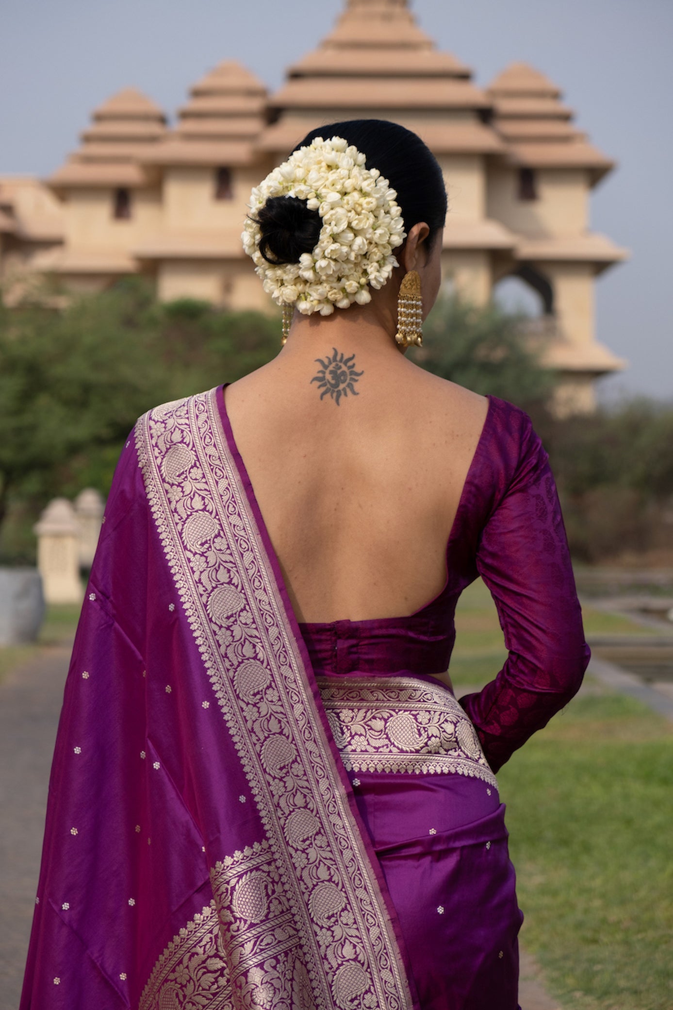 Jamuni Colour Handwoven Kadwa Katan Silk Banarasi Saree