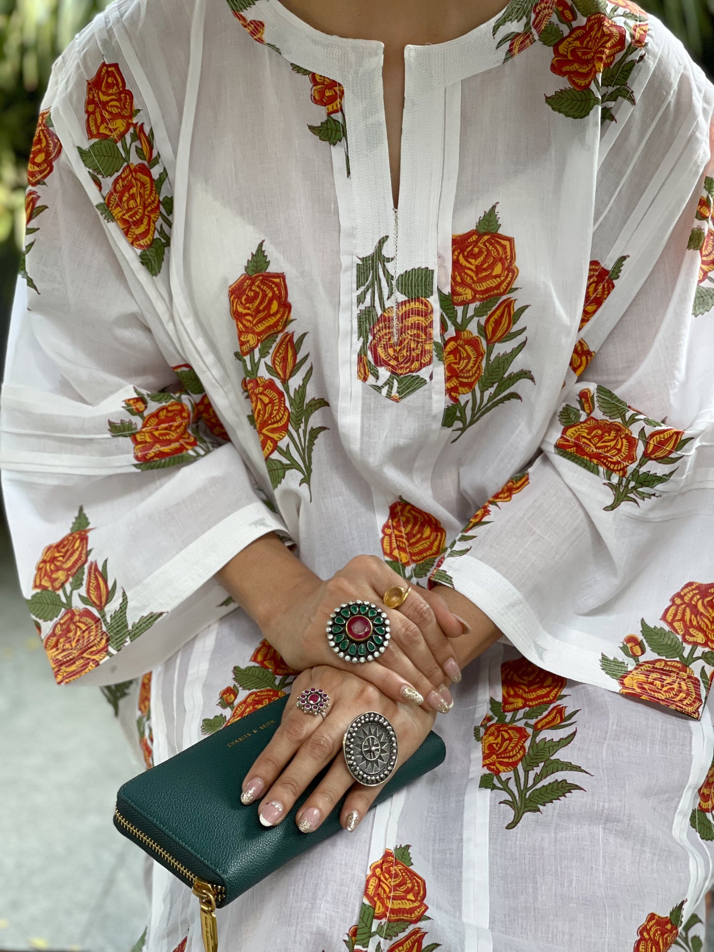 Handloom & Handblock Printed Kurta