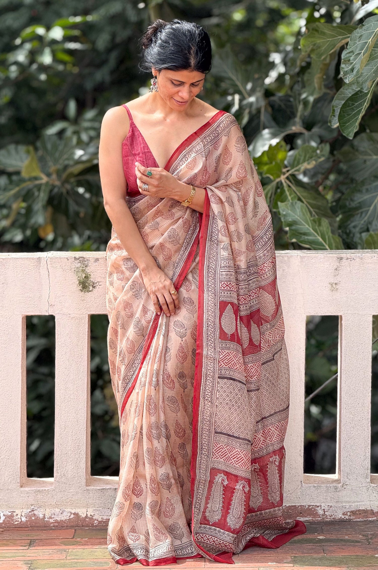 Lehr Collection - Handmade Bagh Printed Sarees