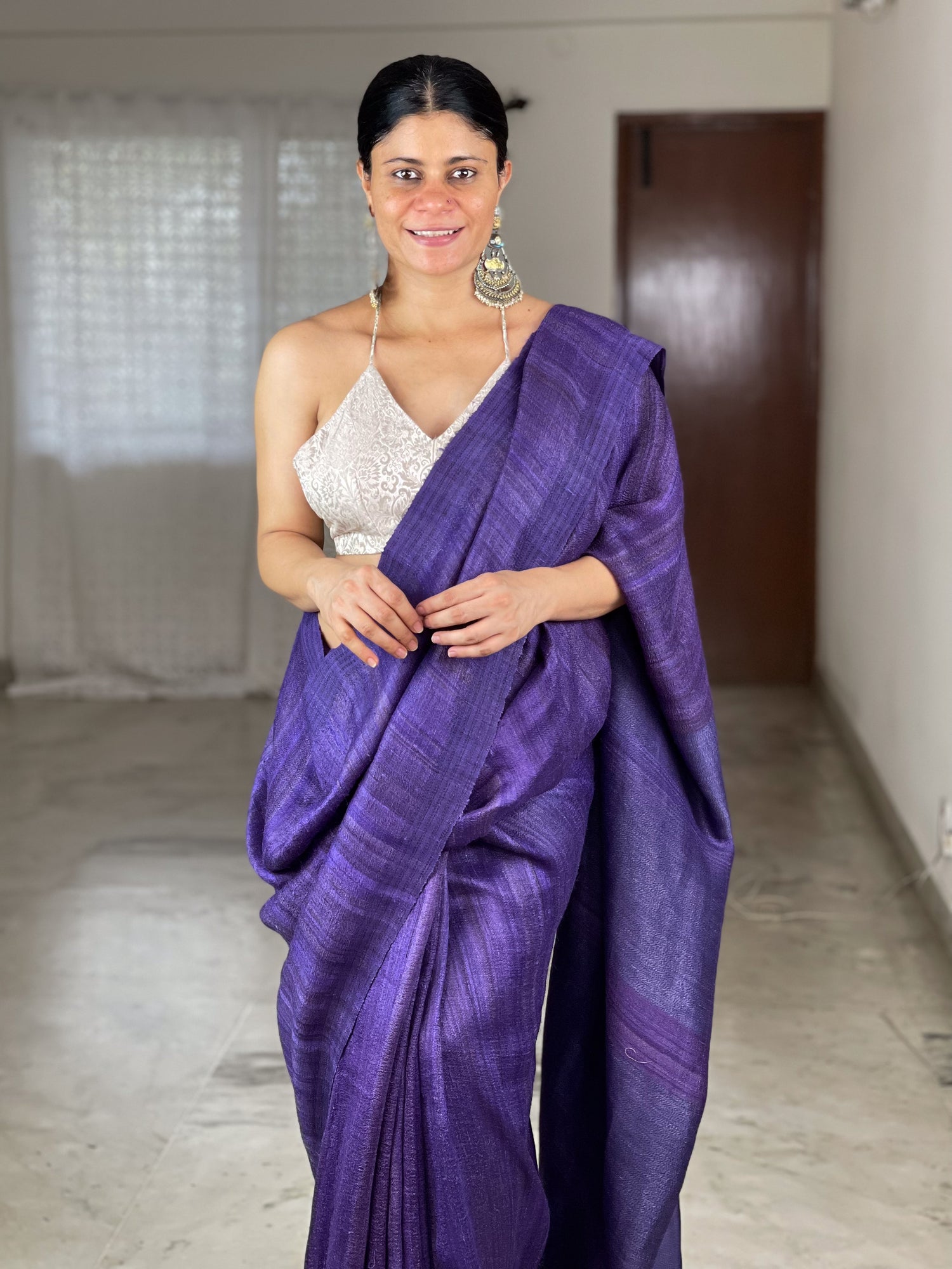 Seher Collection - Handloom Tussar Silk Saree