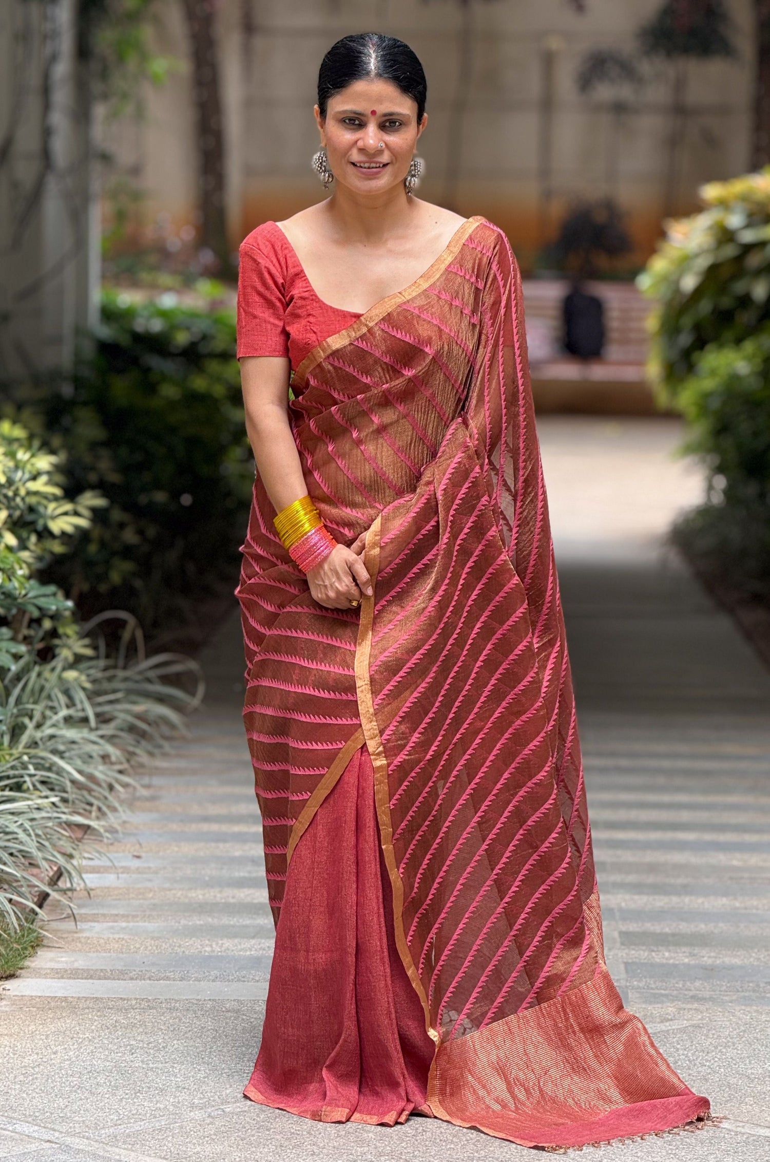 Gulbahar Collection - Handloom Jamdani, Linen, Tussar & Tissue Silk