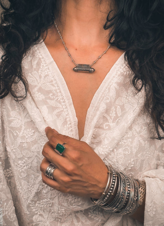 Handmade Silver Neck Piece.