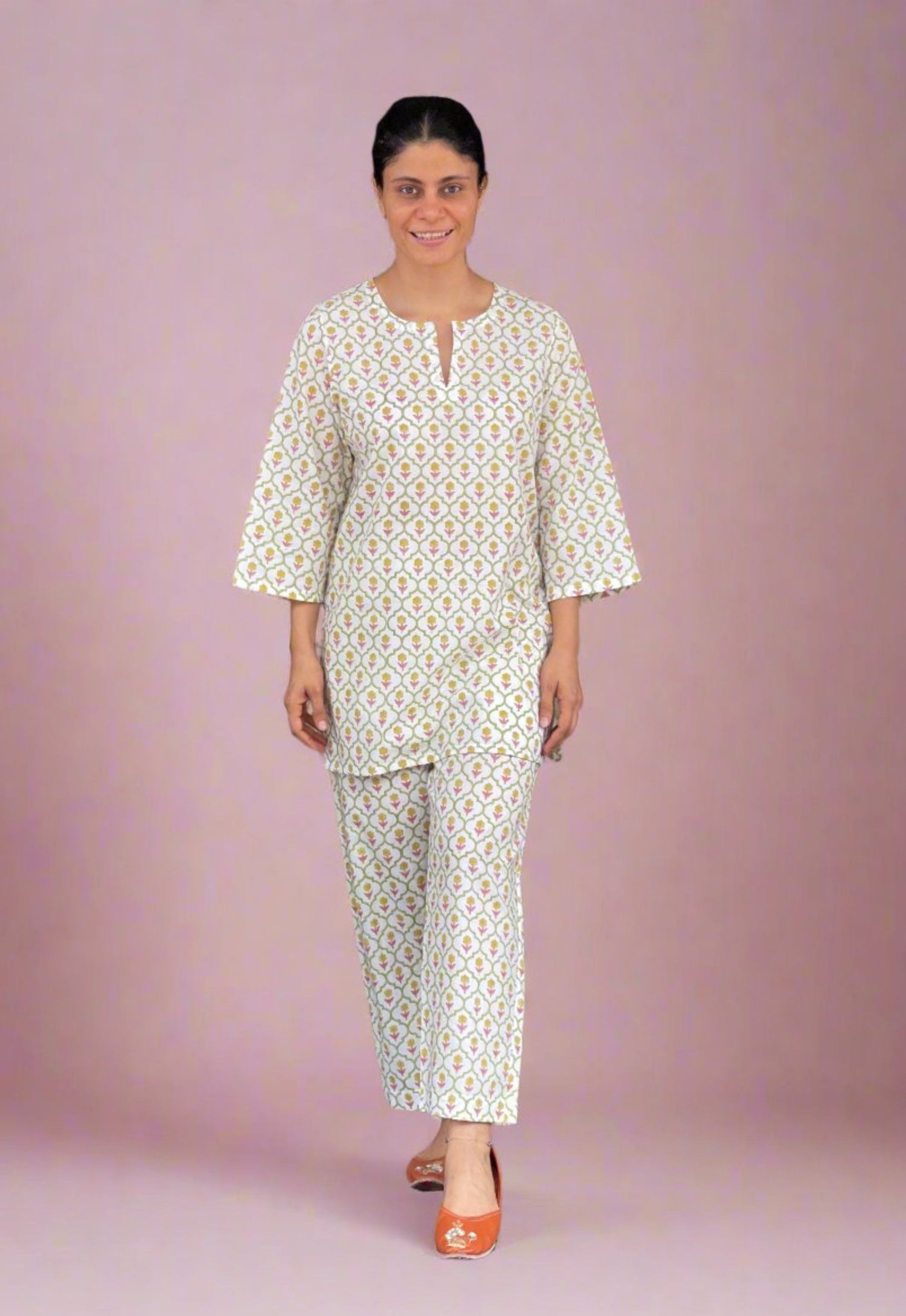 Handblock Printed Cotton Co-ord Set