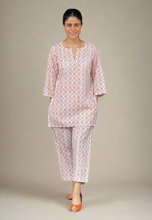 Handblock Printed Cotton Co-ord Set