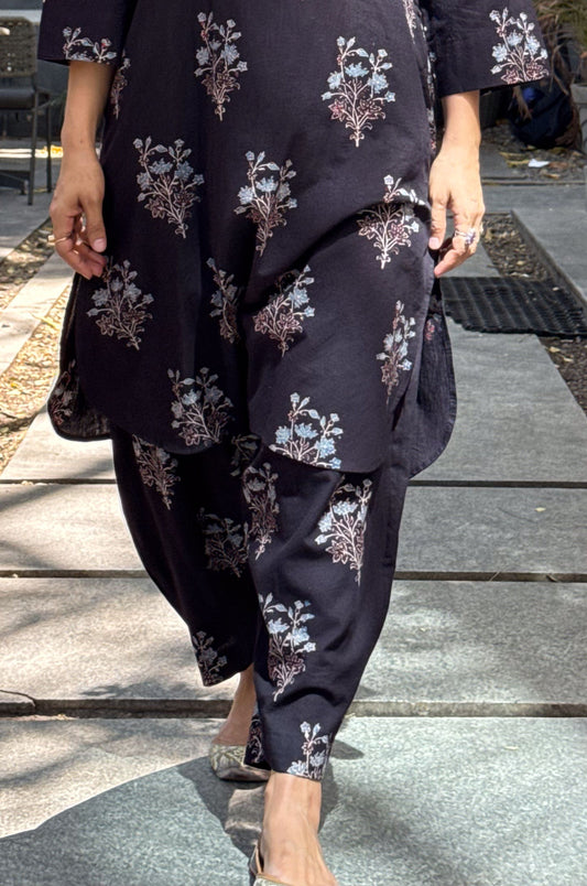Cotton Handblock Printed Natural Dyed Ajrakh Pant