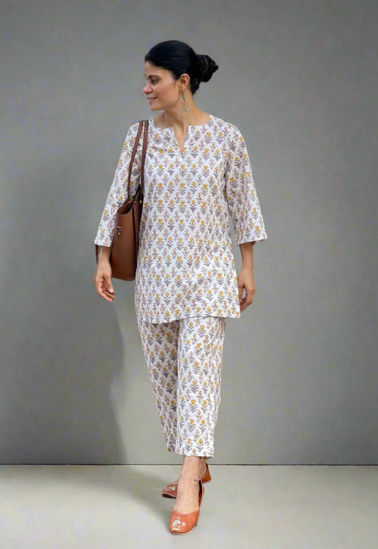 Handblock Printed Cotton Co-ord Set