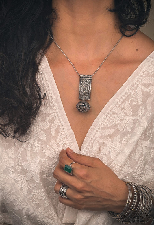 Handmade Silver Neck Piece.