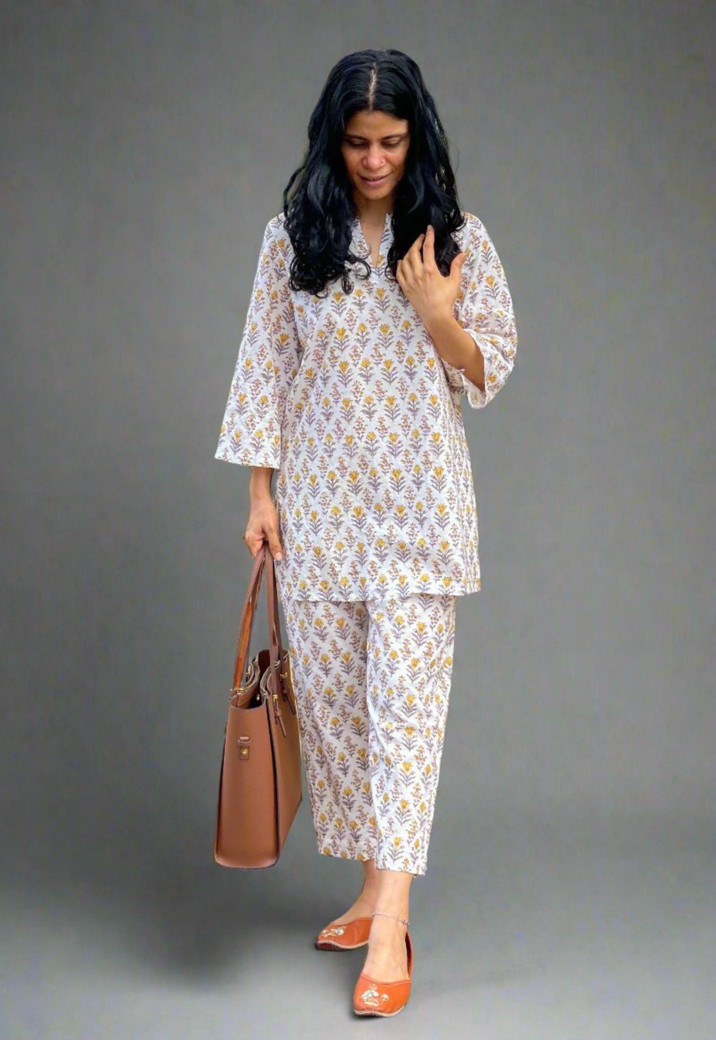 Handblock Printed Cotton Co-ord Set
