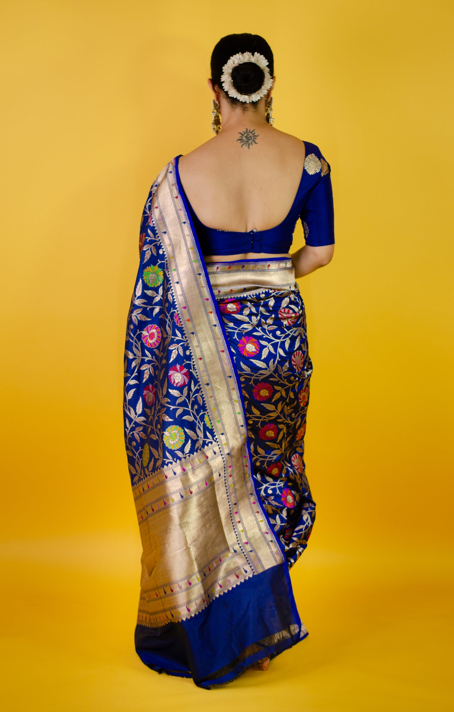 Handloom Kadwa Katan Banarasi Silk Saree