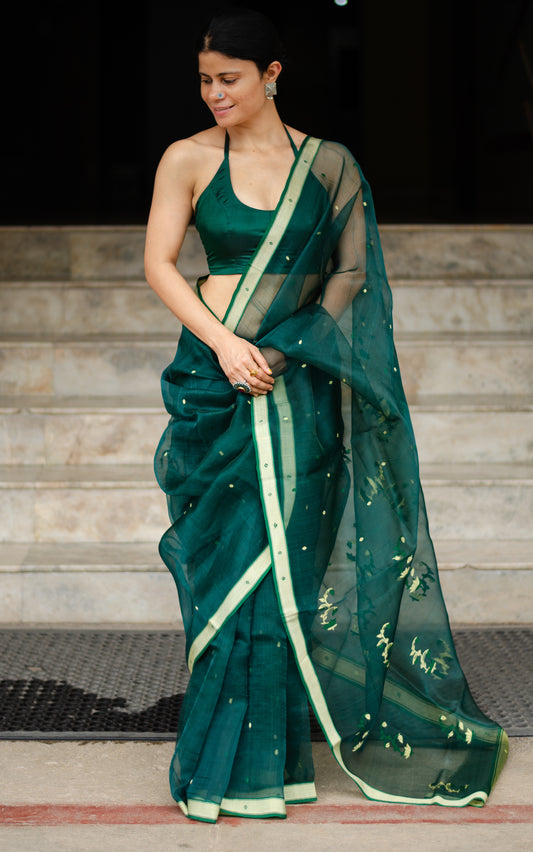 Handloom Chanderi Resham Silk Saree