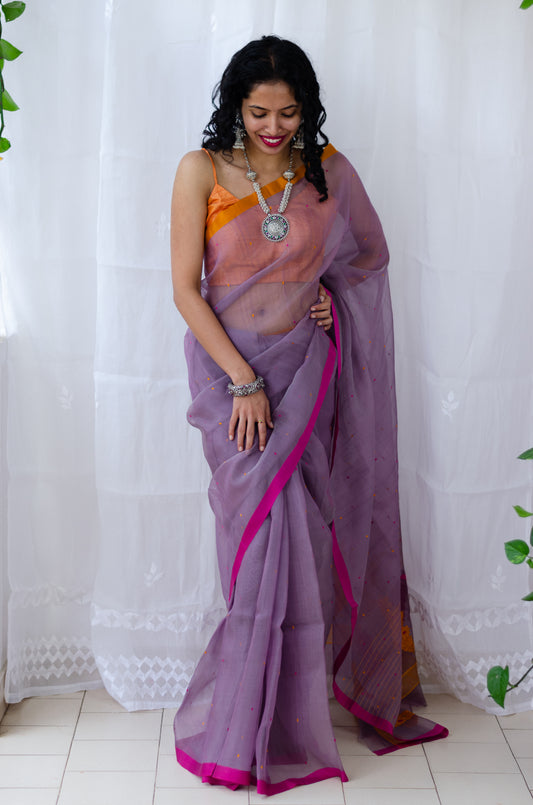 Handloom Chanderi Resham Silk Saree