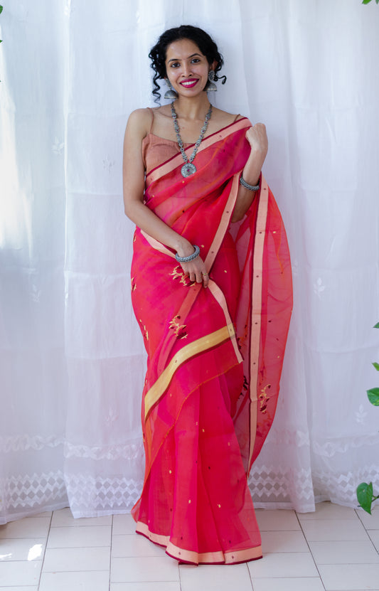 Handloom Chanderi Resham Silk Saree