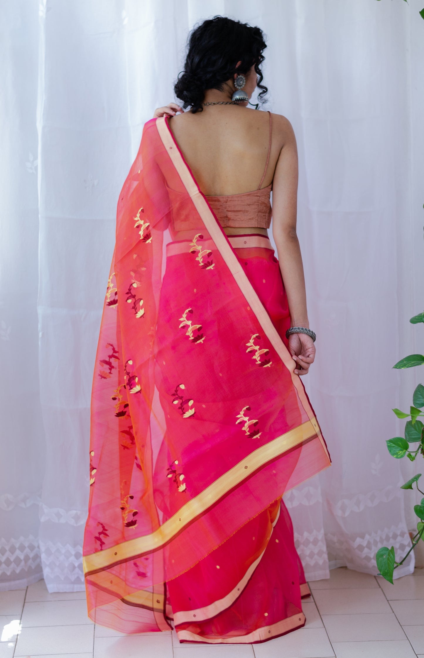 Handloom Chanderi Resham Silk Saree