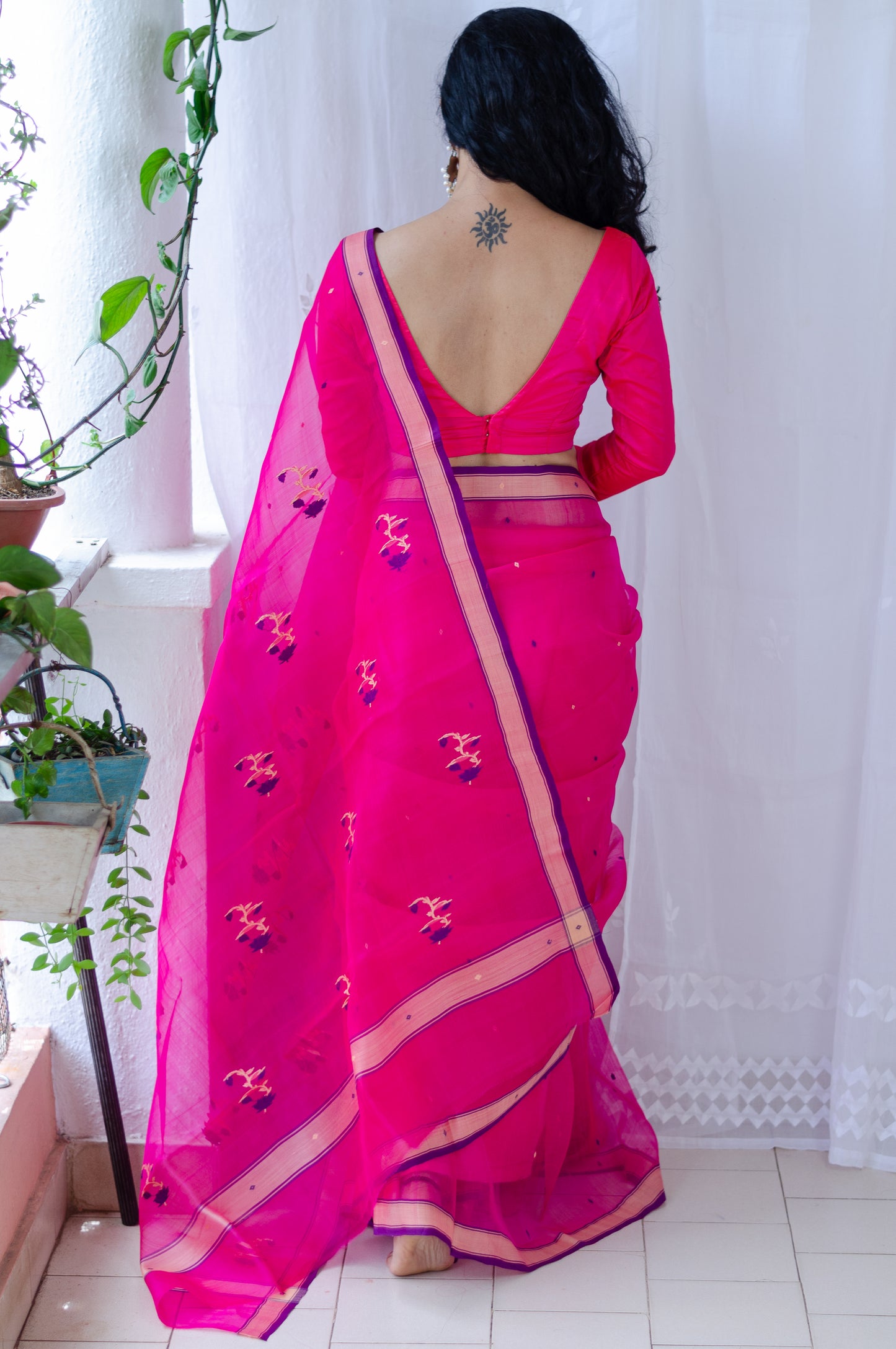 Handloom Chanderi Resham Silk Saree