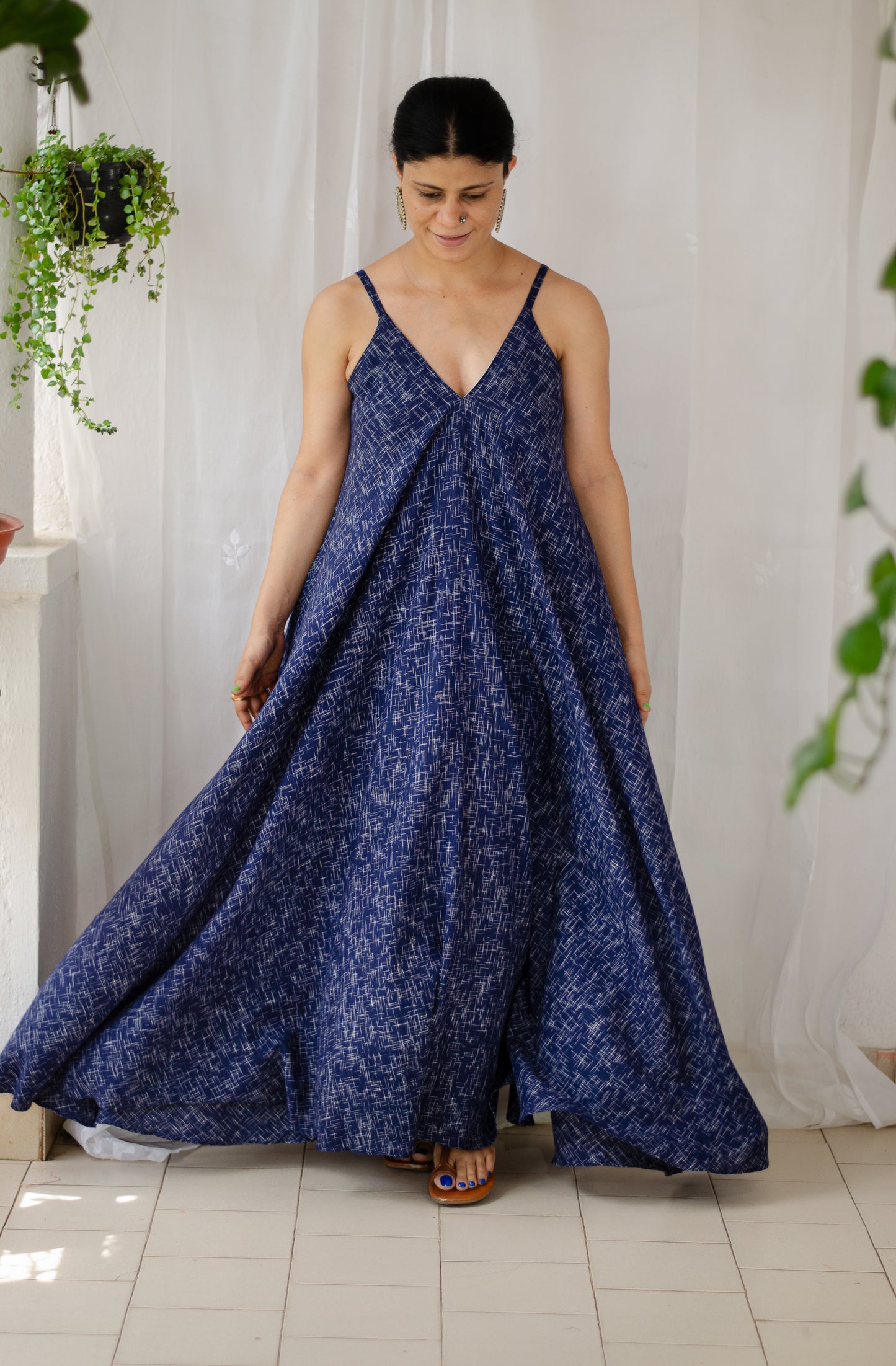 Handwoven Khadi cotton Dress