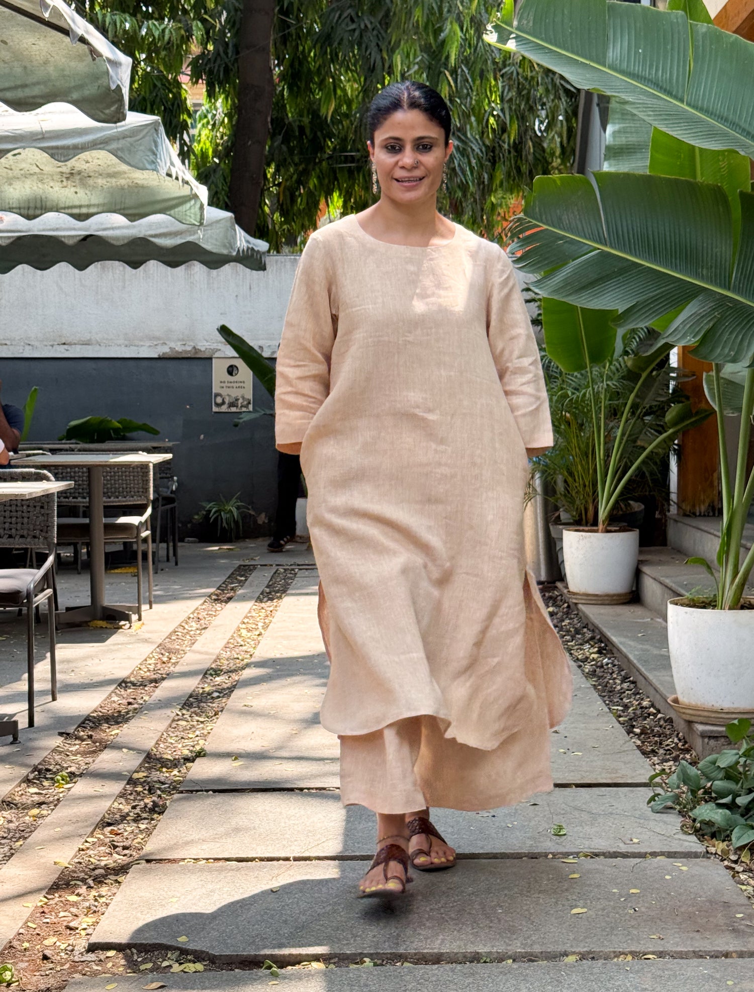 Handloom Pure  Linen By Linen  Co-ord Set.