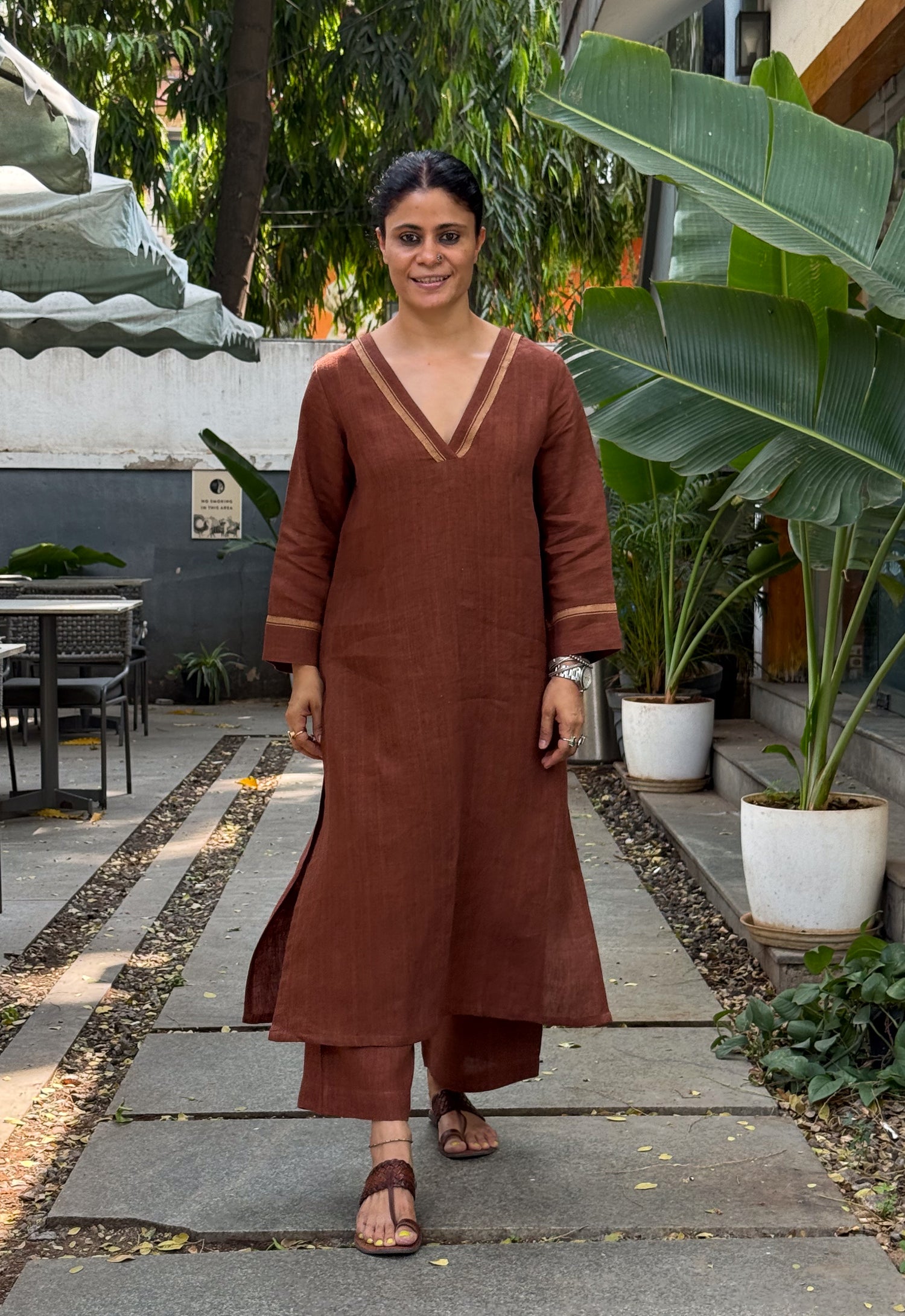 Handloom Linen By Linen  Co-ord Set.