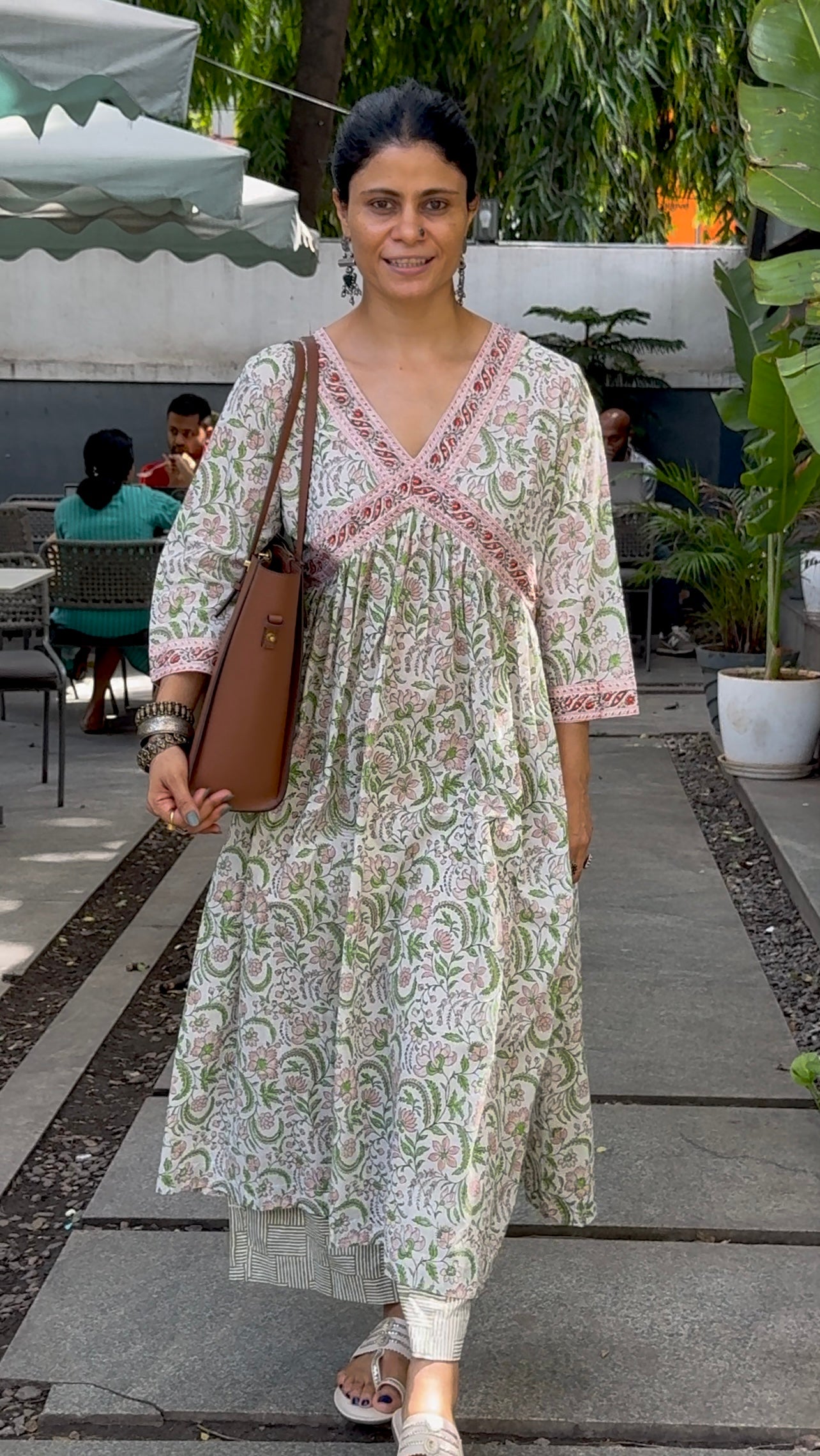 Handloom Cotton with Handblock Printed Kurta