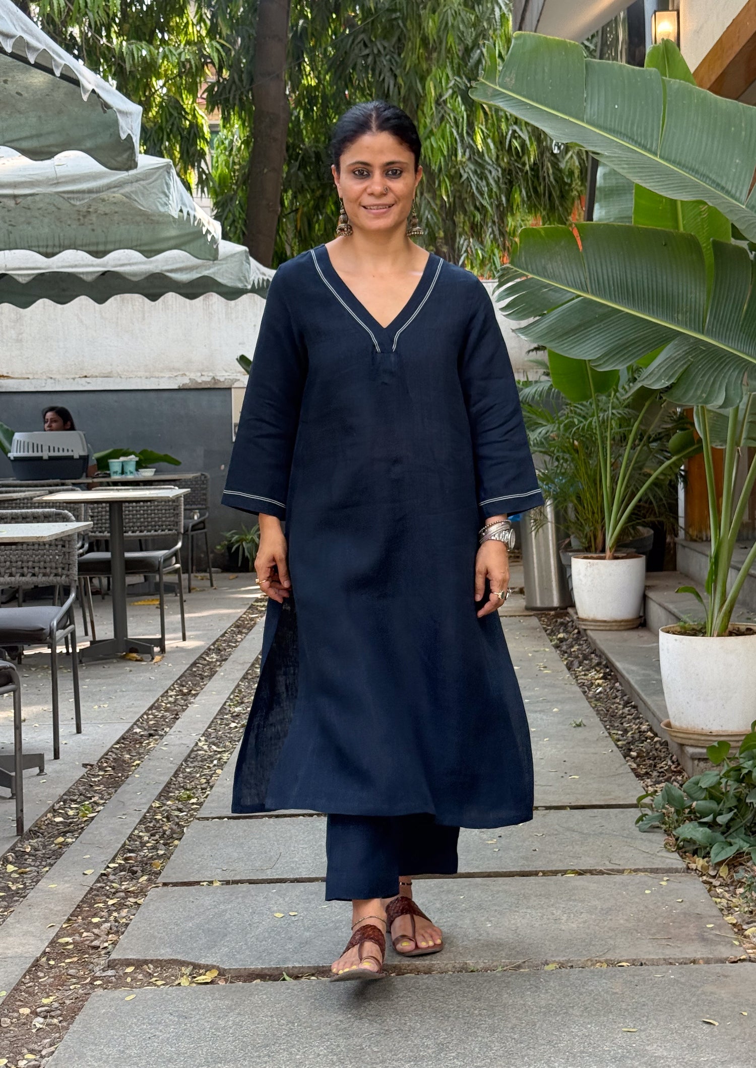 Handloom Linen By Linen  Co-ord Set.