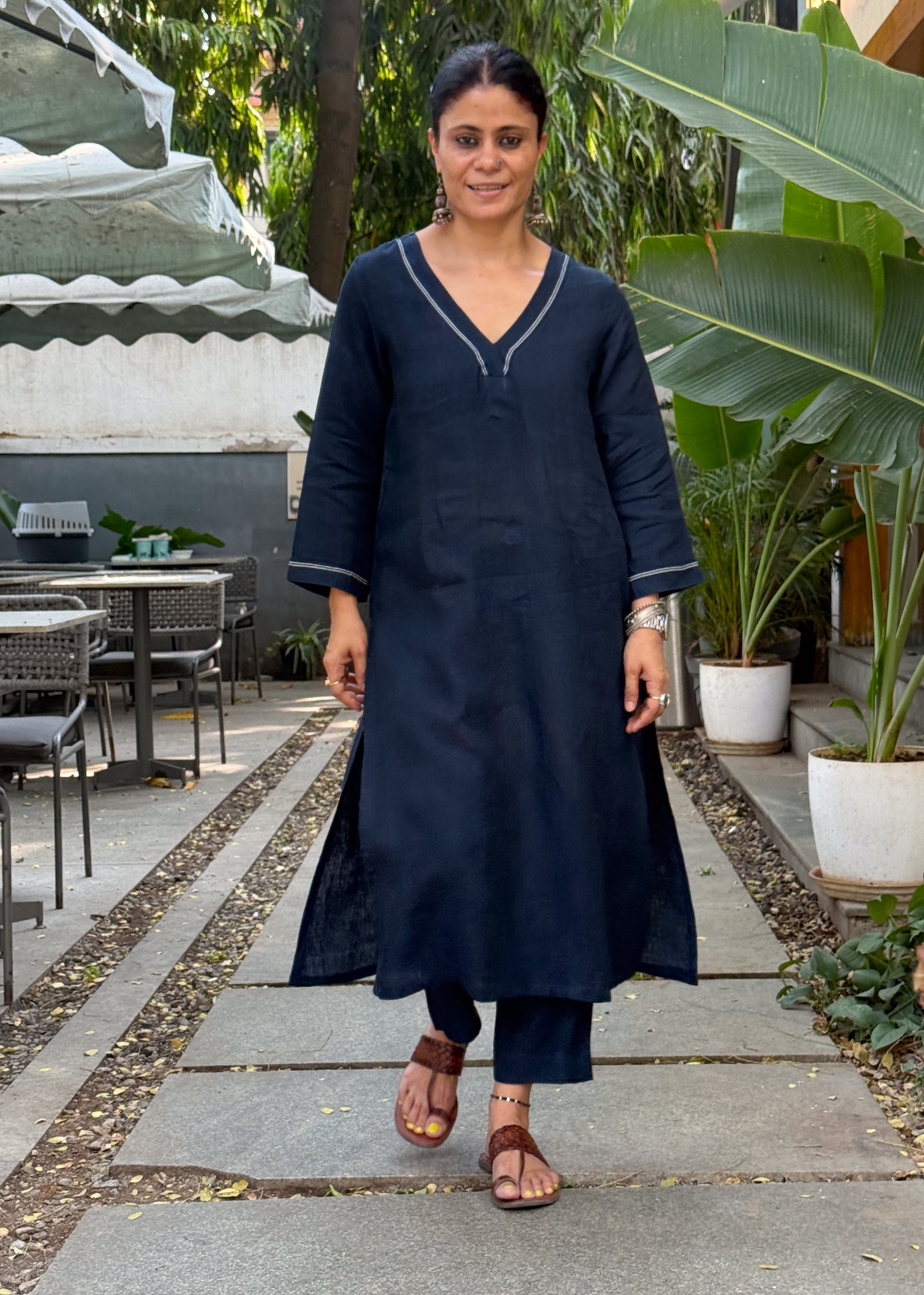 Handloom Linen By Linen  Co-ord Set.