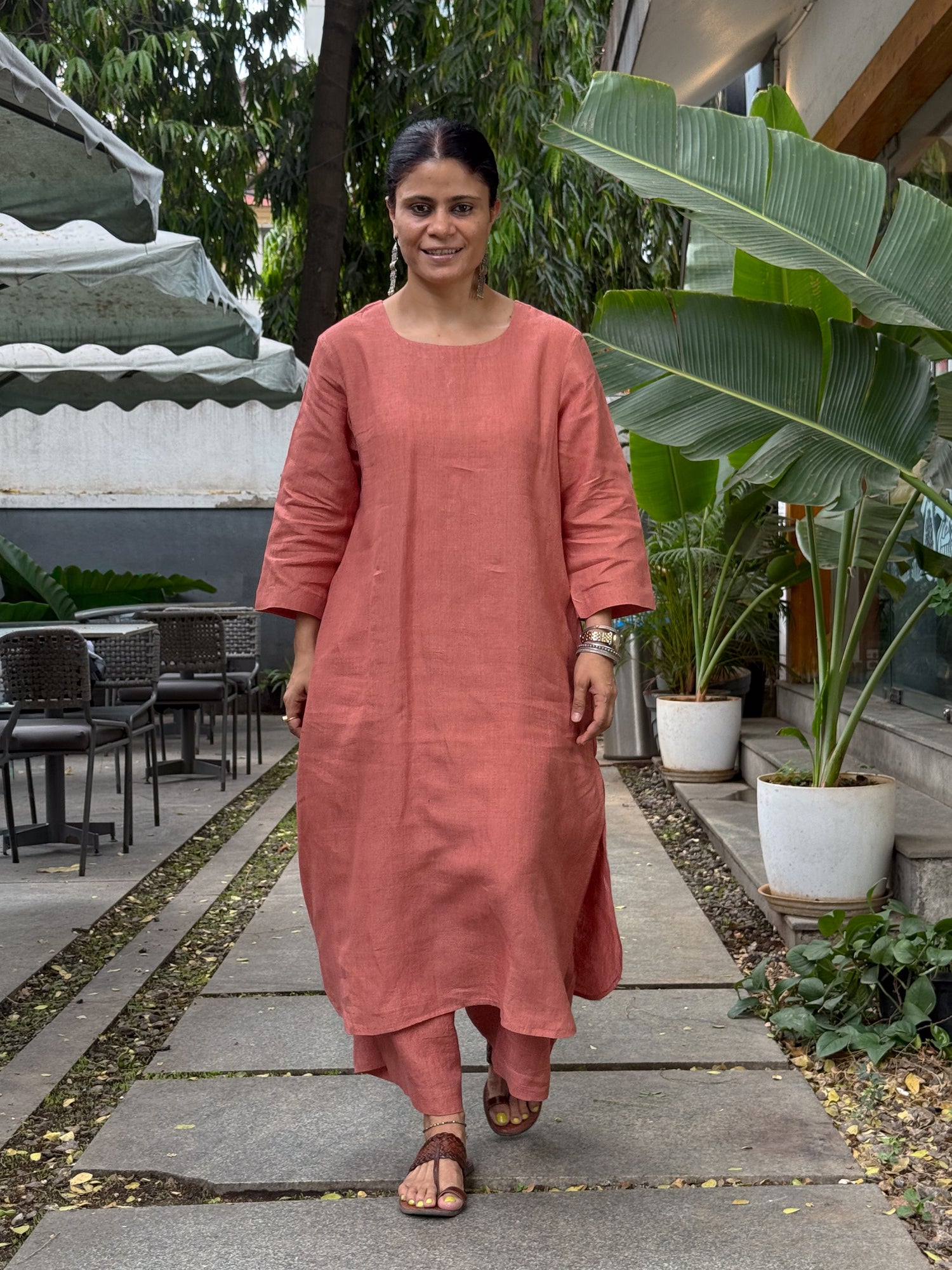 Handloom Linen By Linen  Co-ord Set.