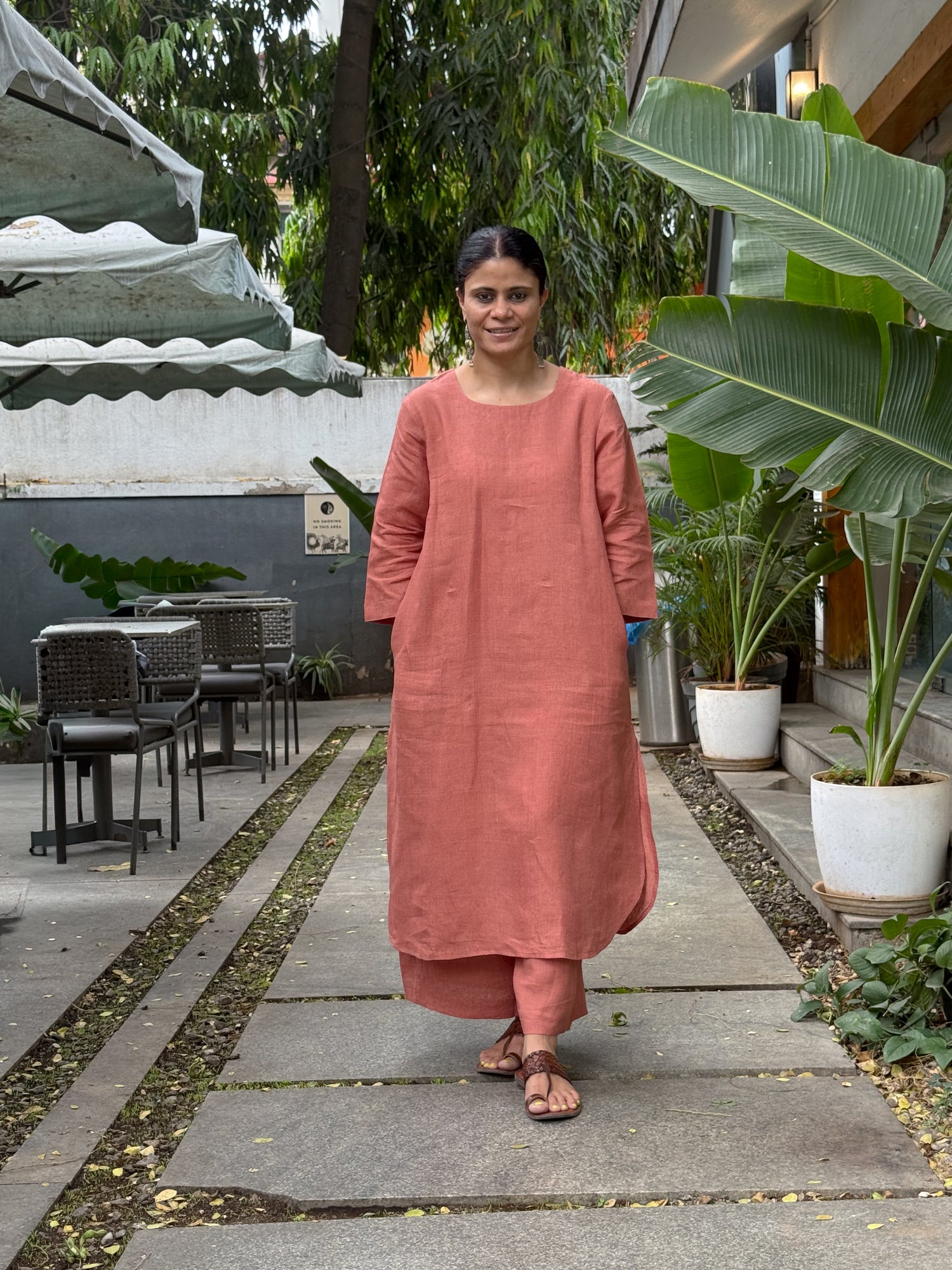 Handloom Linen By Linen  Co-ord Set.