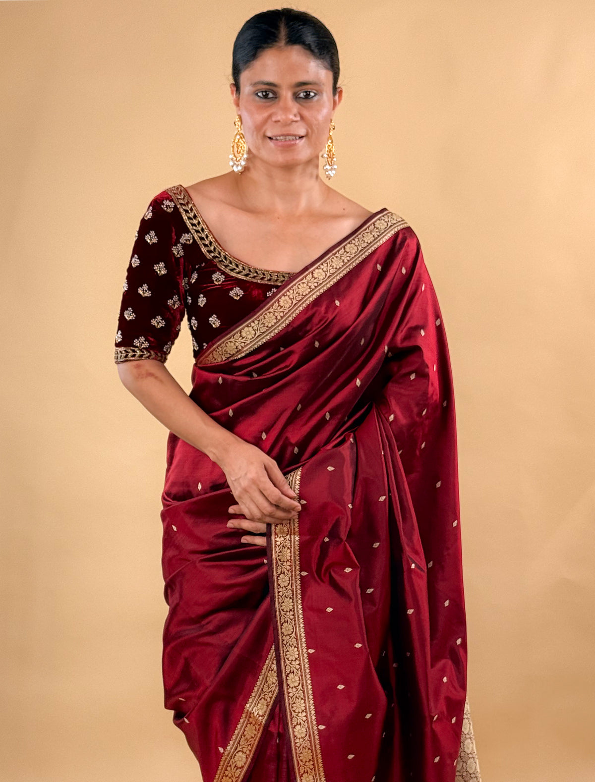 Handloom & Handwoven Kadwa Katan Silk Banarasi Saree
