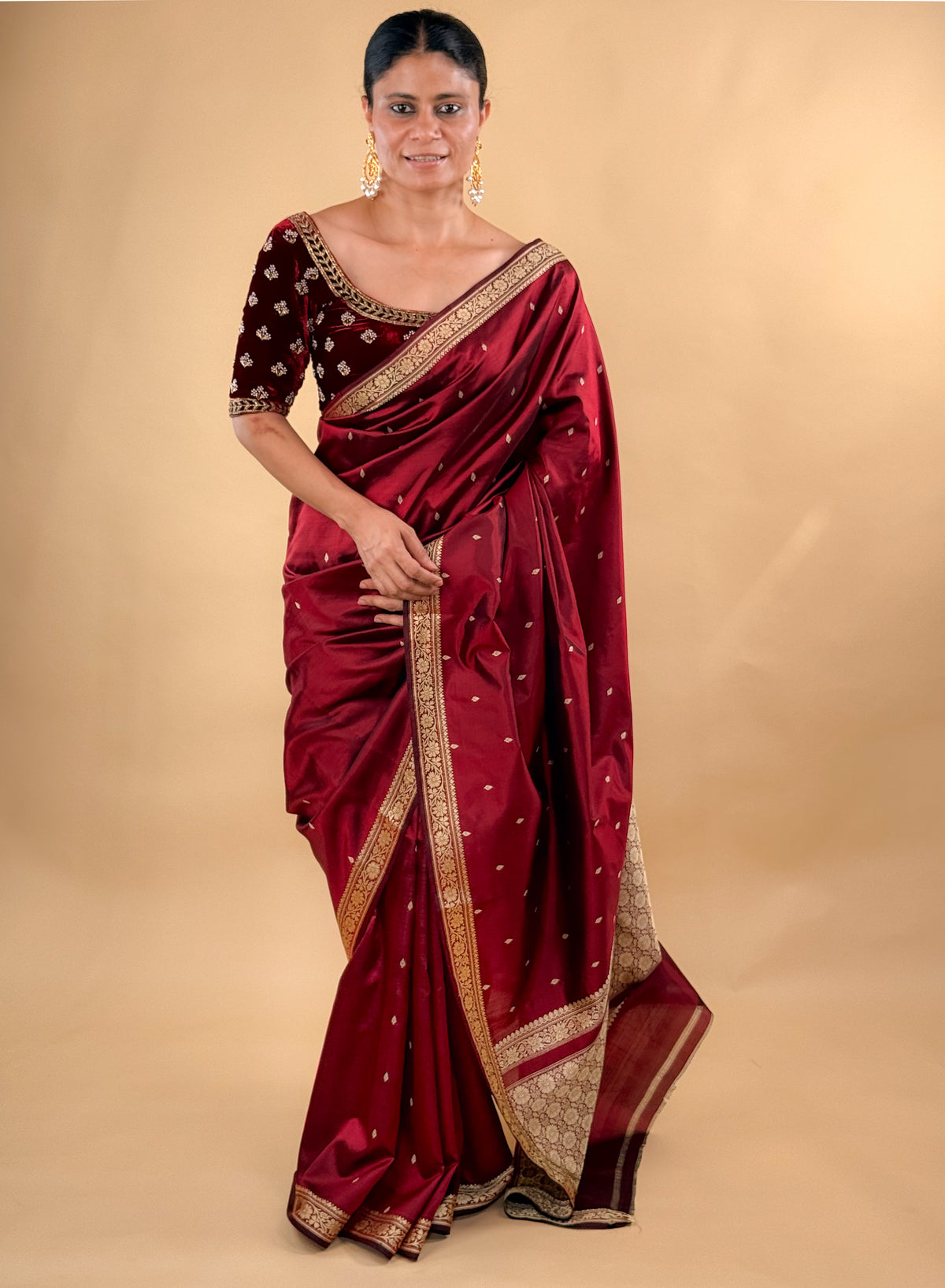 Handloom & Handwoven Kadwa Katan Silk Banarasi Saree