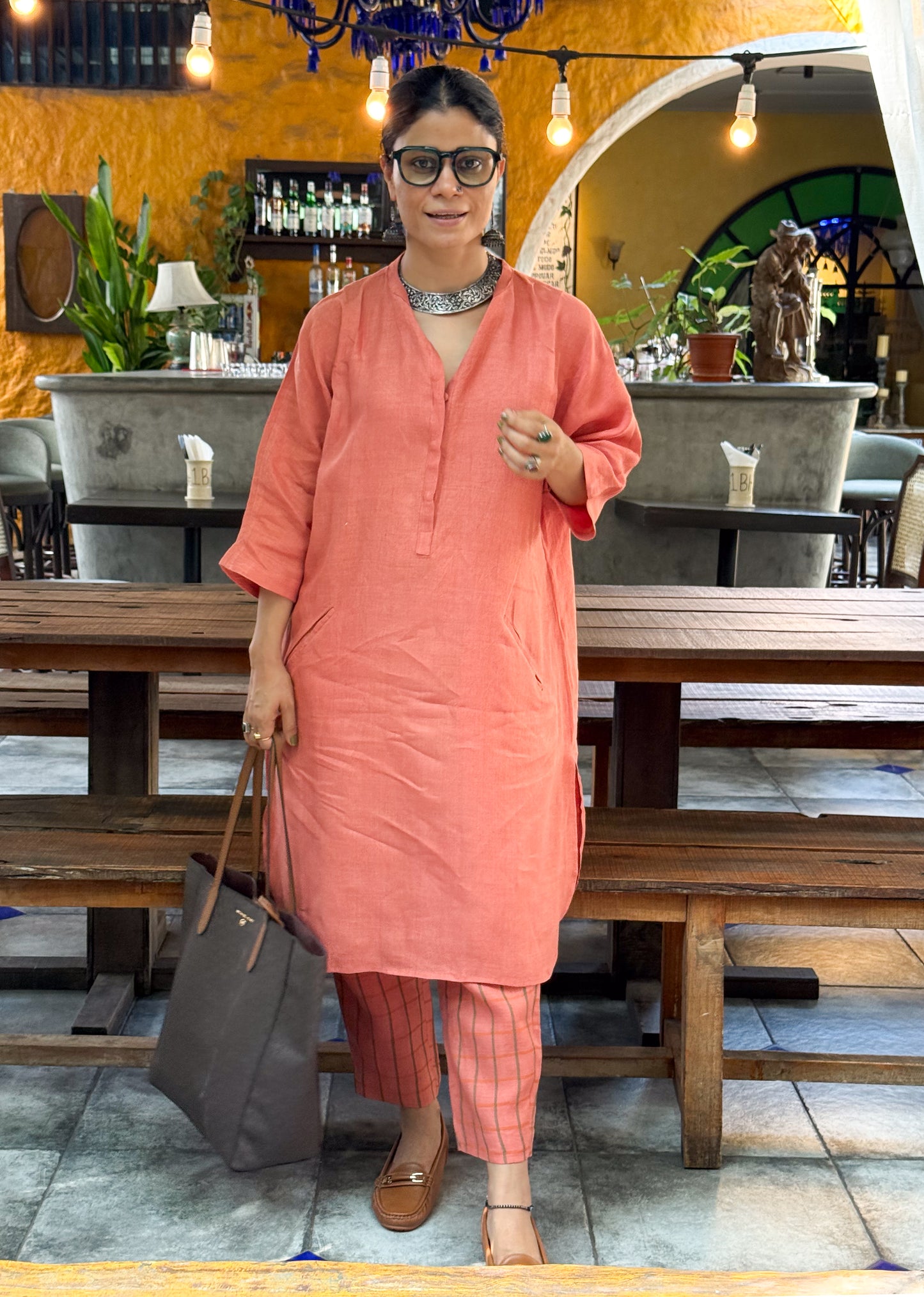 Handloom Linen By Linen Kurta