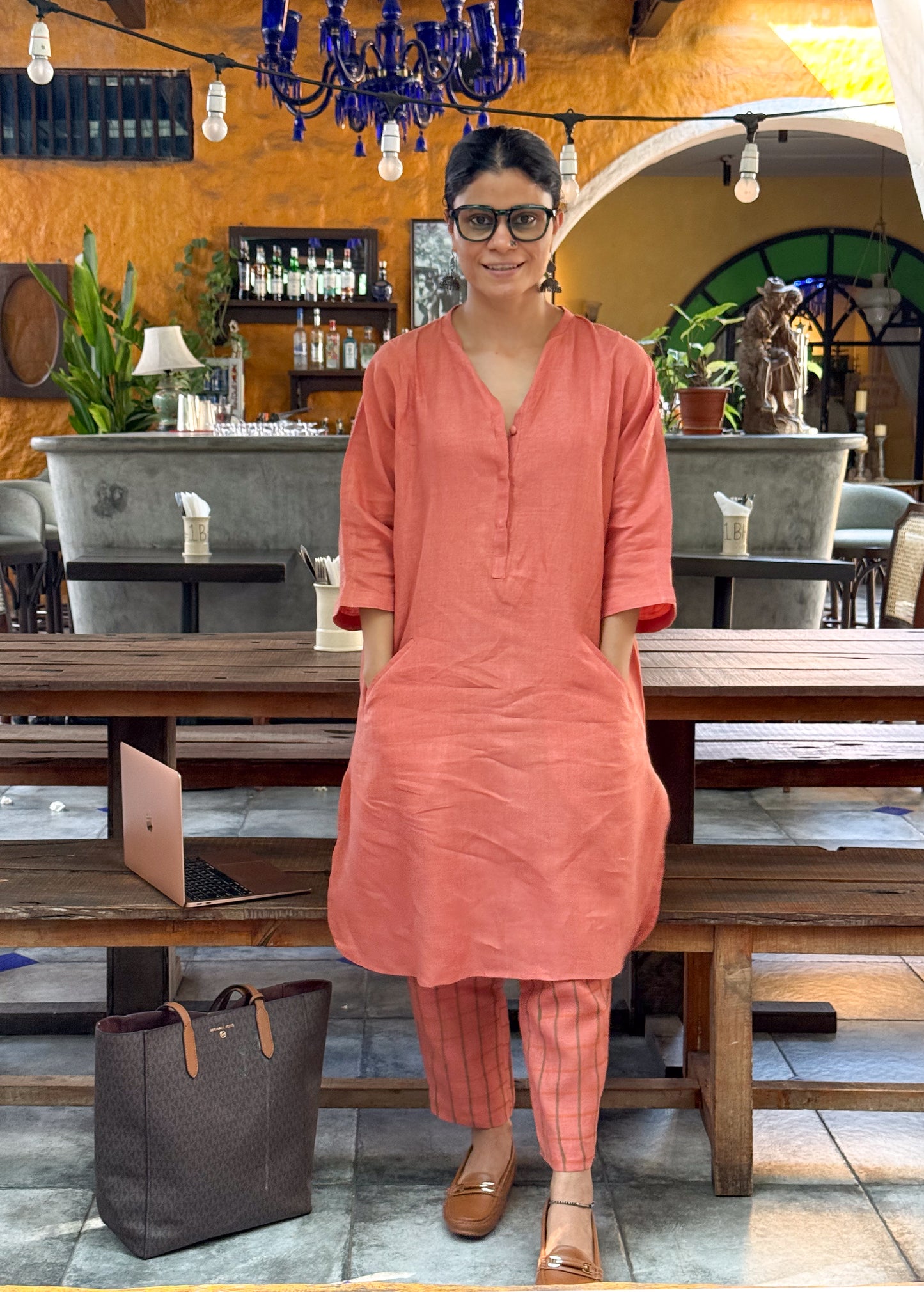 Handloom Linen By Linen Kurta