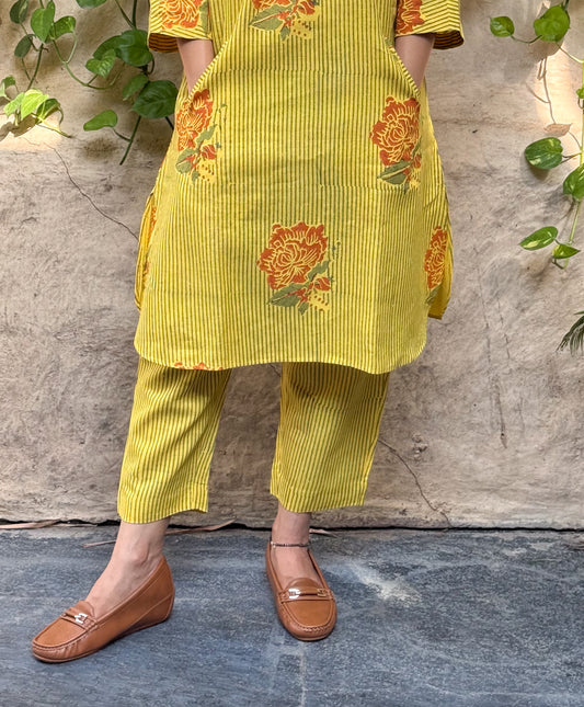 Handloom Linen By Linen Handblock Printed Pant