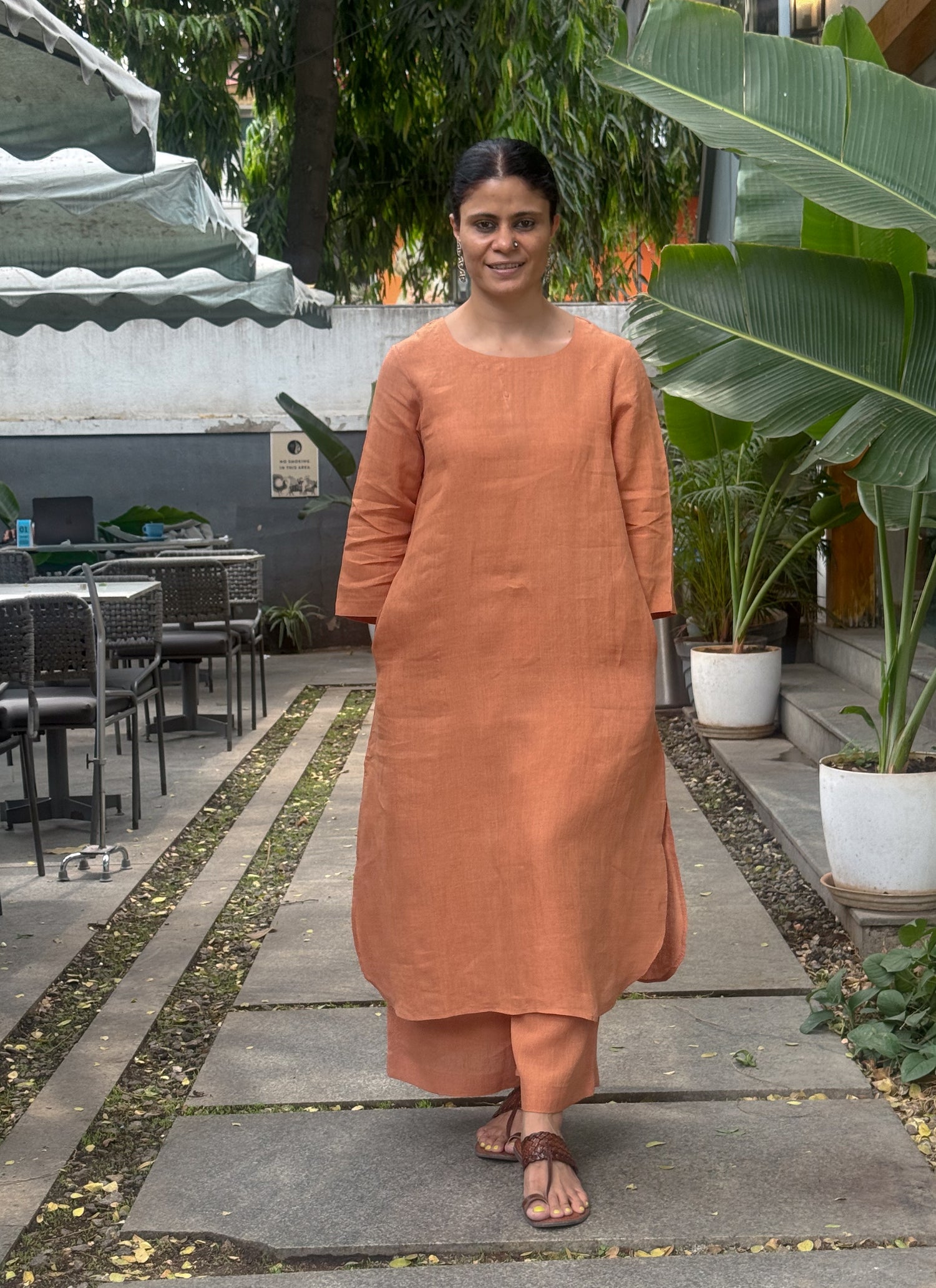Handloom Linen By Linen  Co-ord Set.