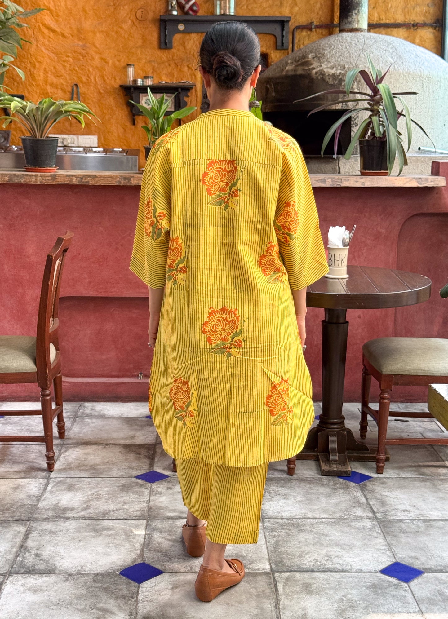 Handloom Linen By Linen Handblock Printed Kurta