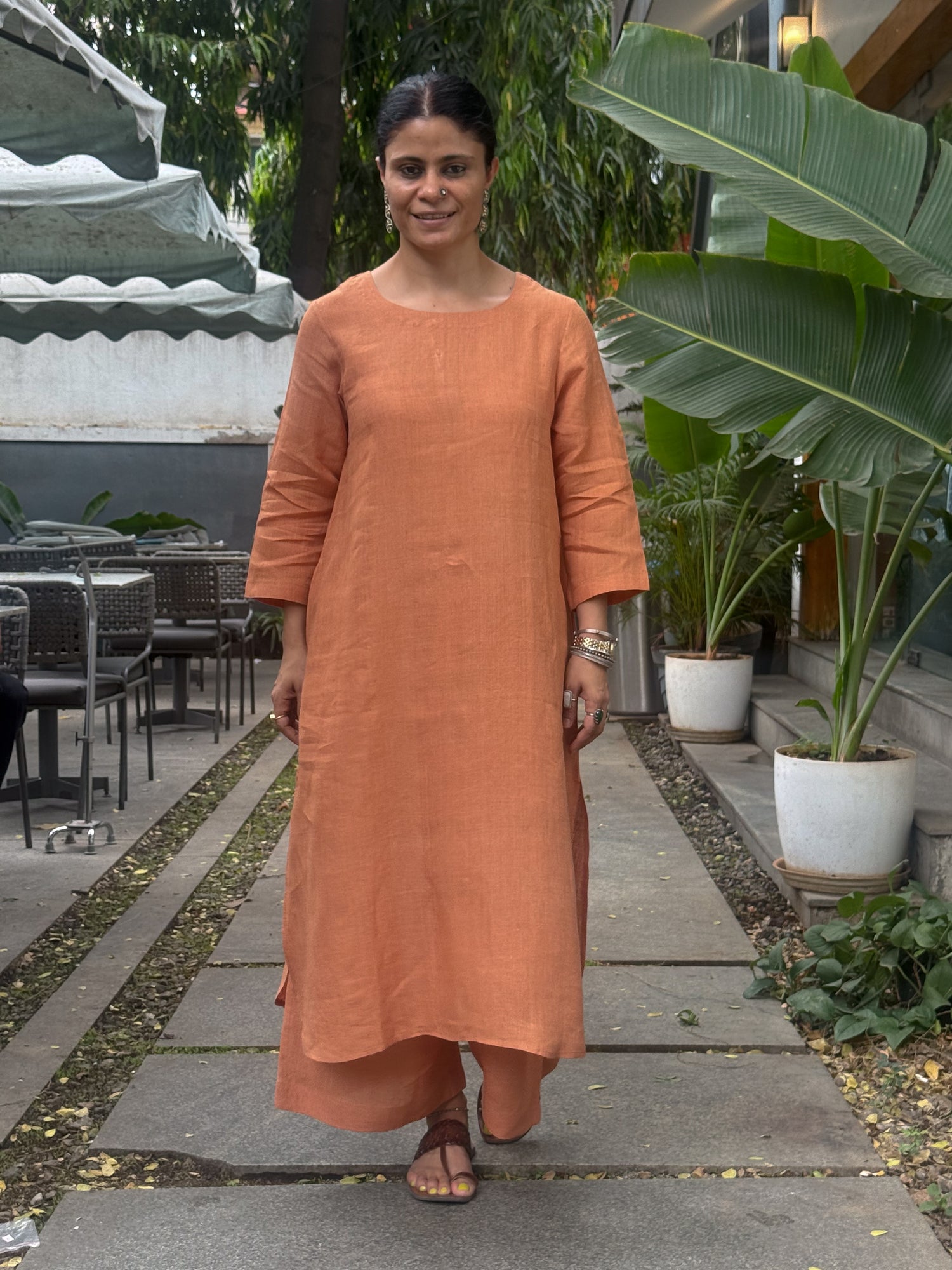 Handloom Linen By Linen  Co-ord Set.