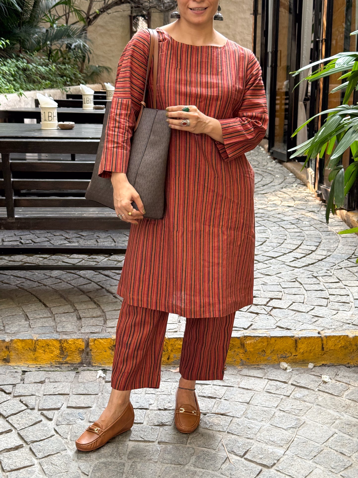 Handloom Linen By Linen Handblock Printed Kurta