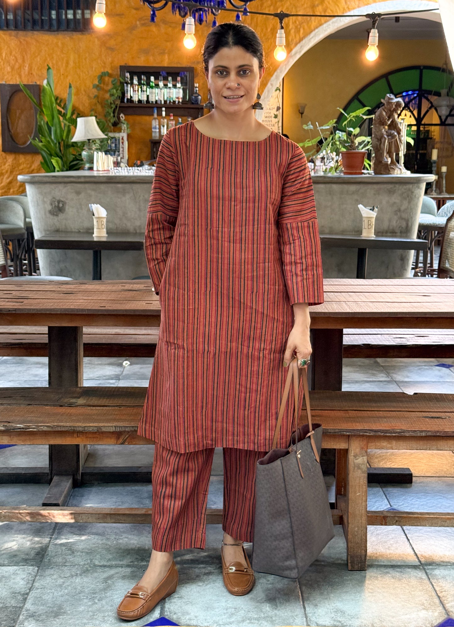 Handloom Linen By Linen Handblock Printed Kurta