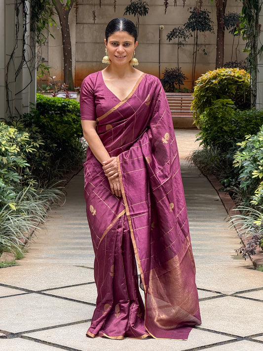 Handloom Chanderi Pattu Silk Saree