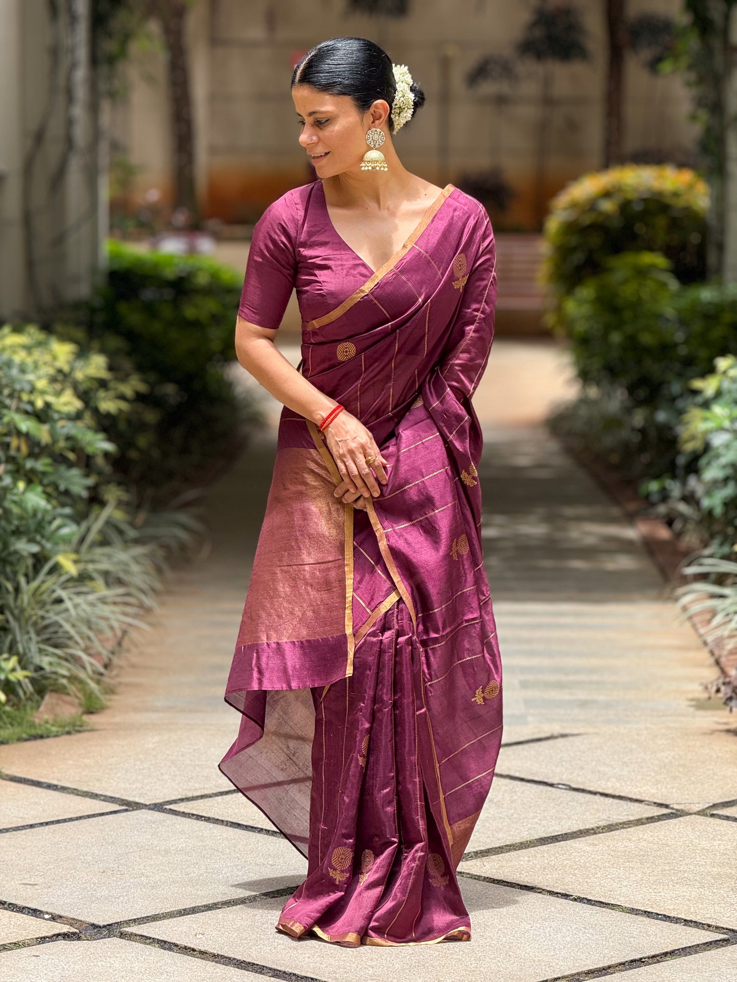 Handloom Chanderi Pattu Silk Saree
