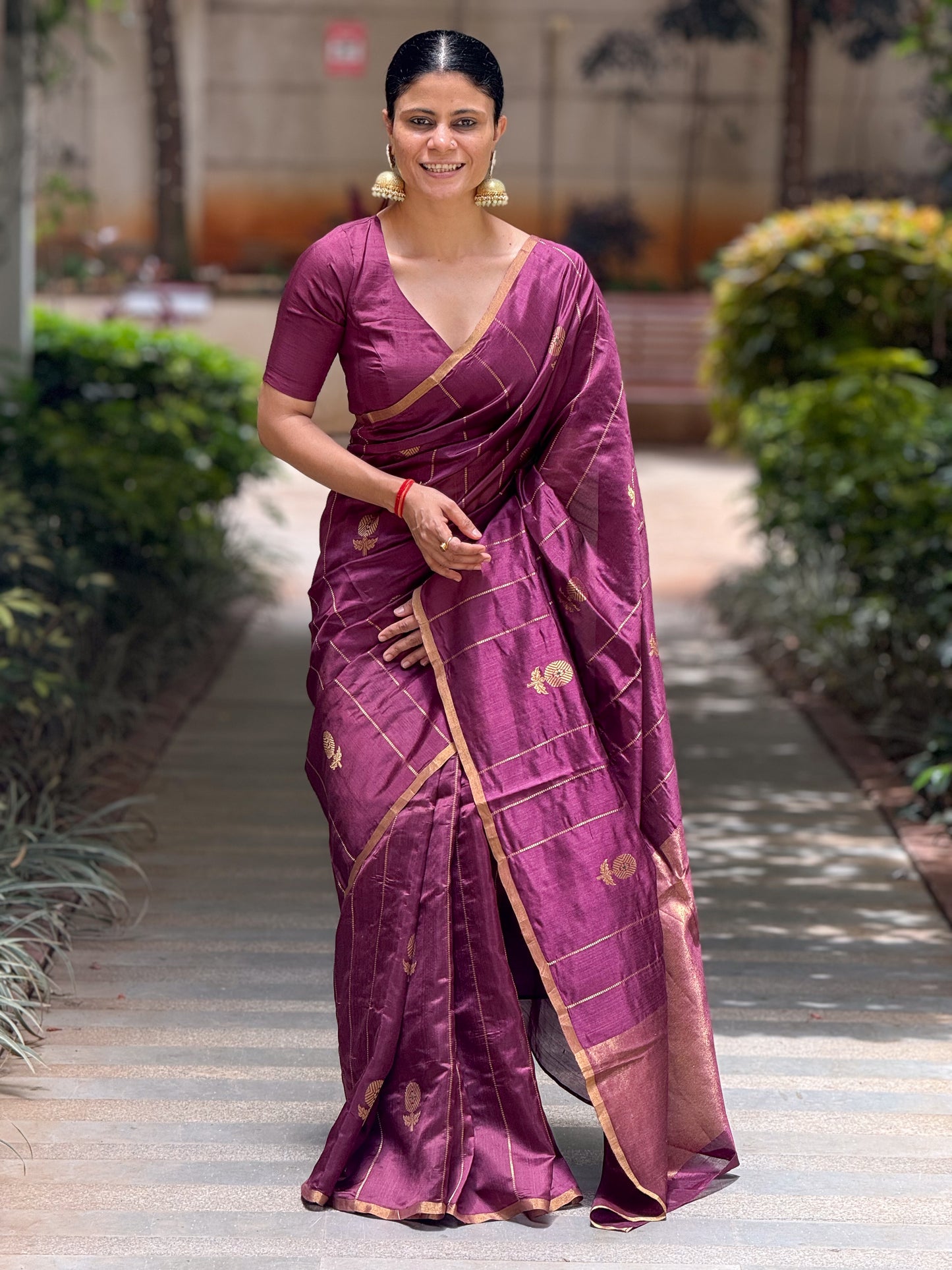 Handloom Chanderi Pattu Silk Saree