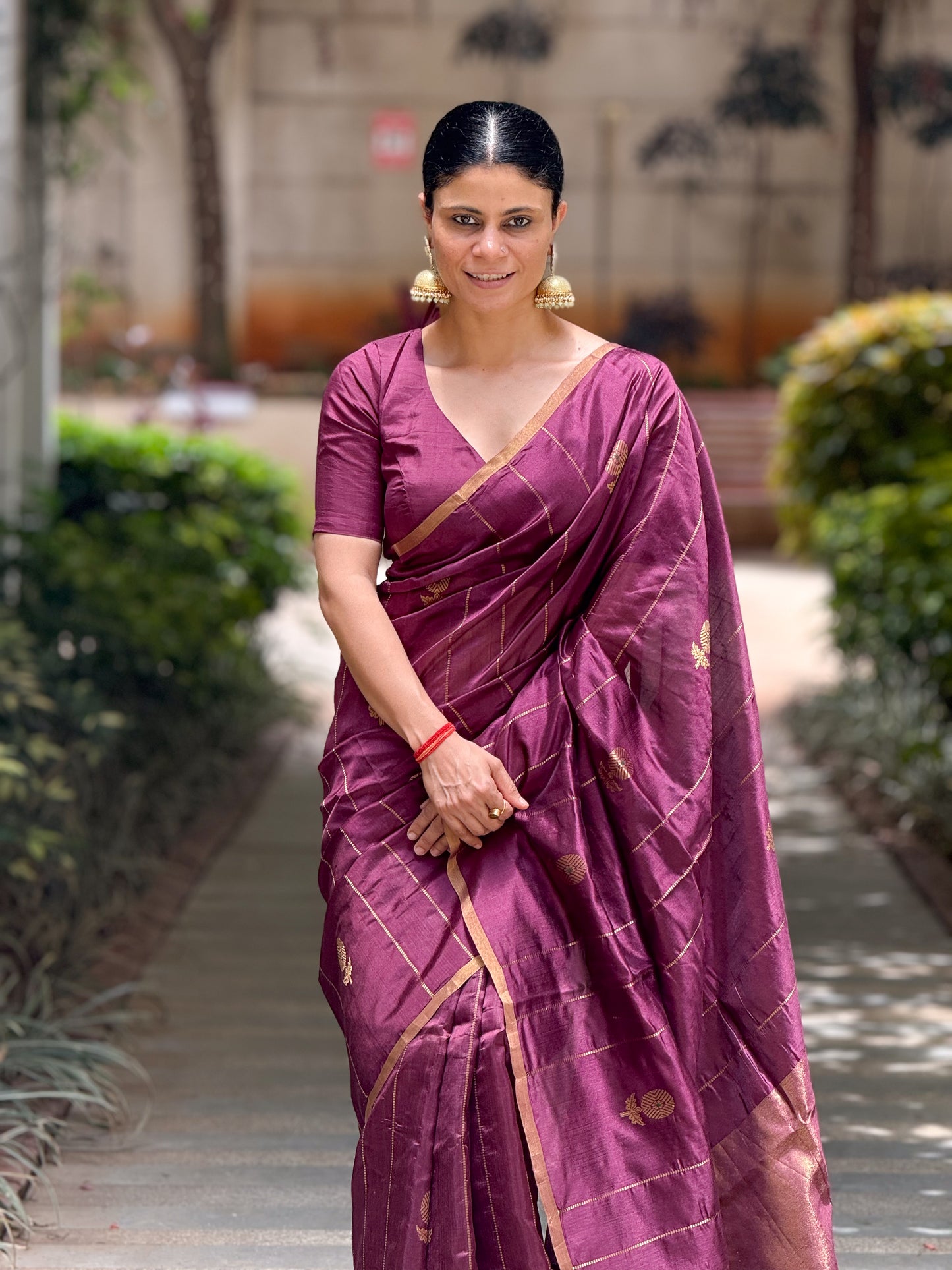 Handloom Chanderi Pattu Silk Saree