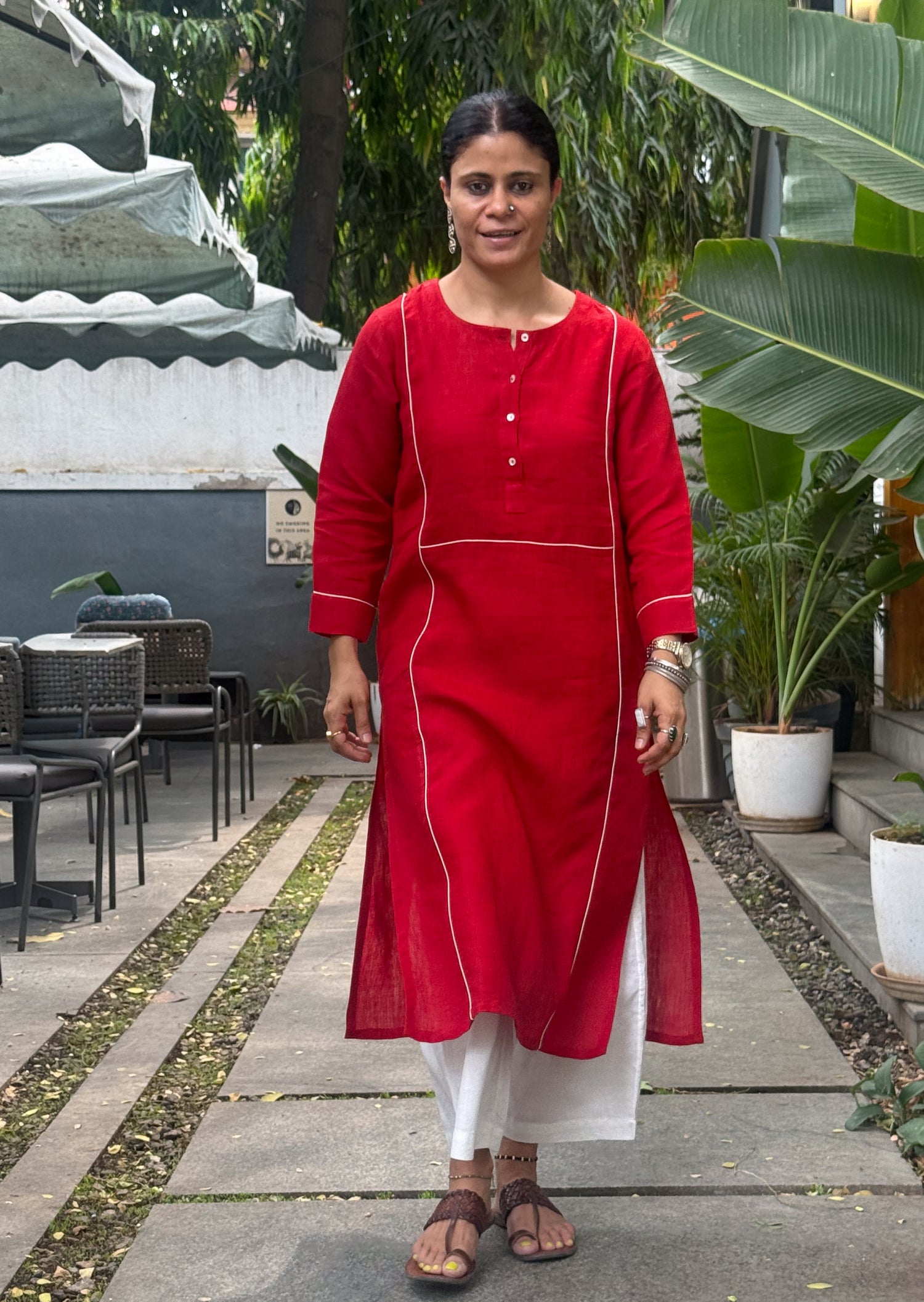 Handloom Linen By Linen Kurta