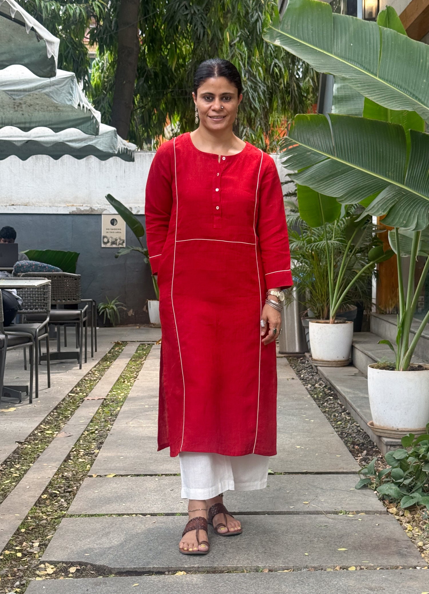 Handloom Linen By Linen Kurta