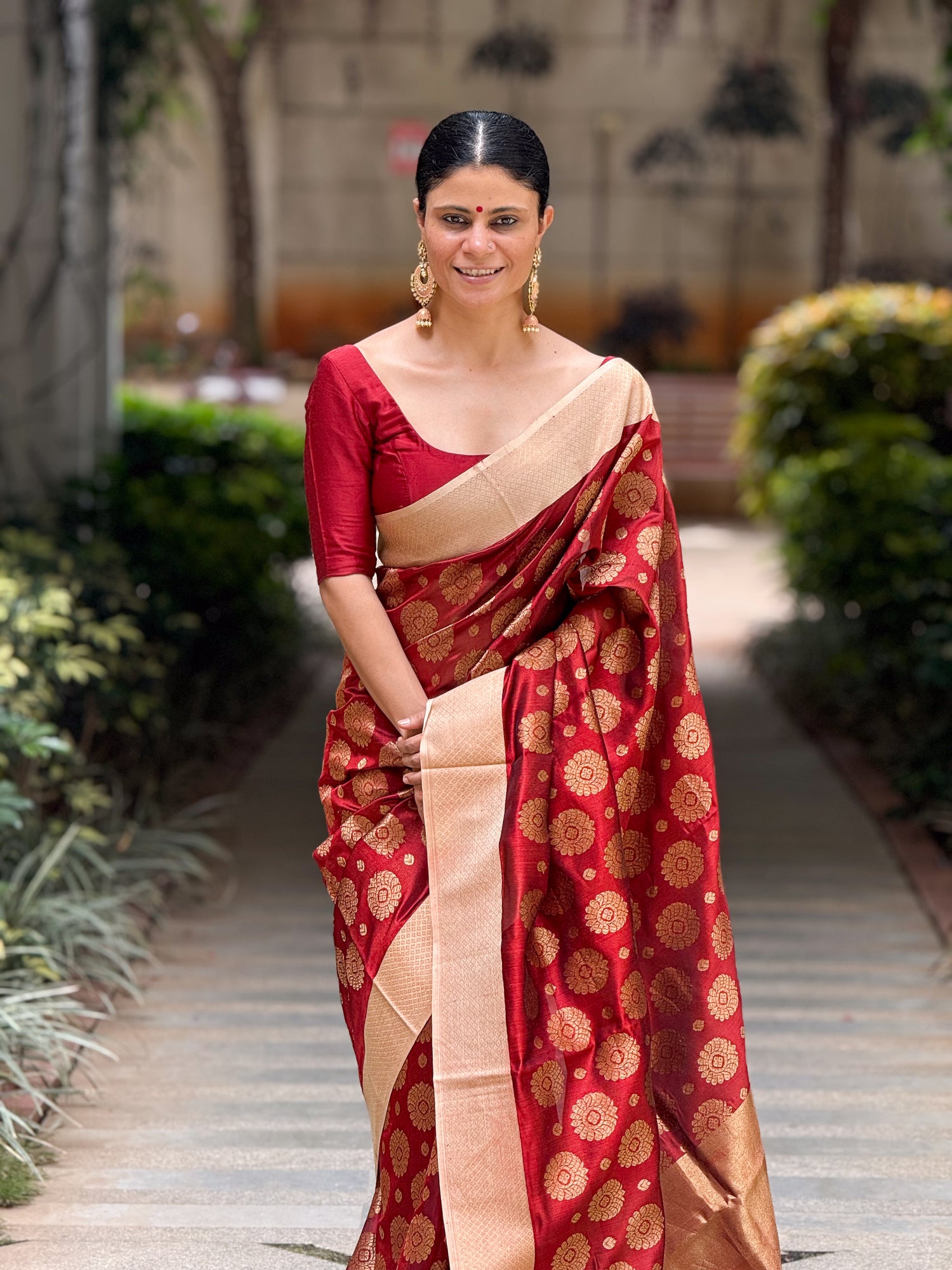 Handloom Chanderi Pattu Silk Saree