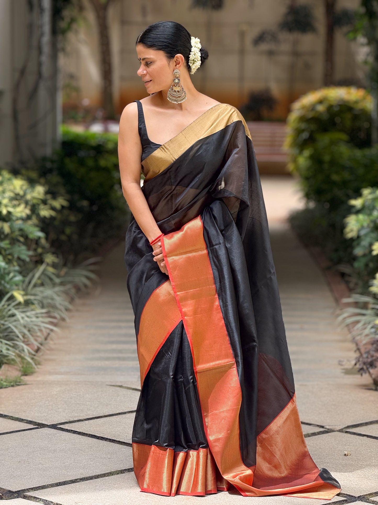 Handloom Chanderi Pattu Silk Saree