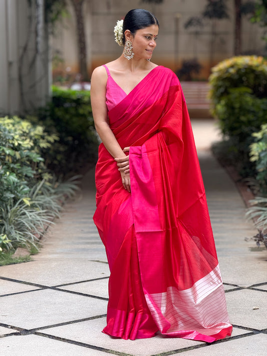 Handloom Chanderi Pattu Silk Saree