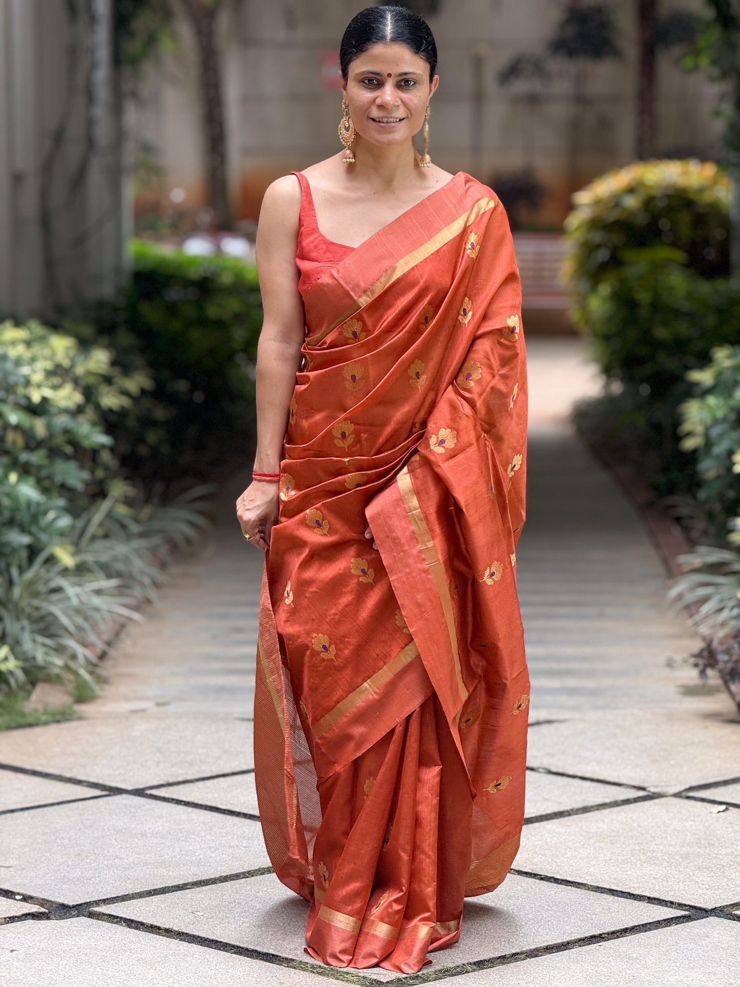 Handloom Chanderi Pattu Silk Saree