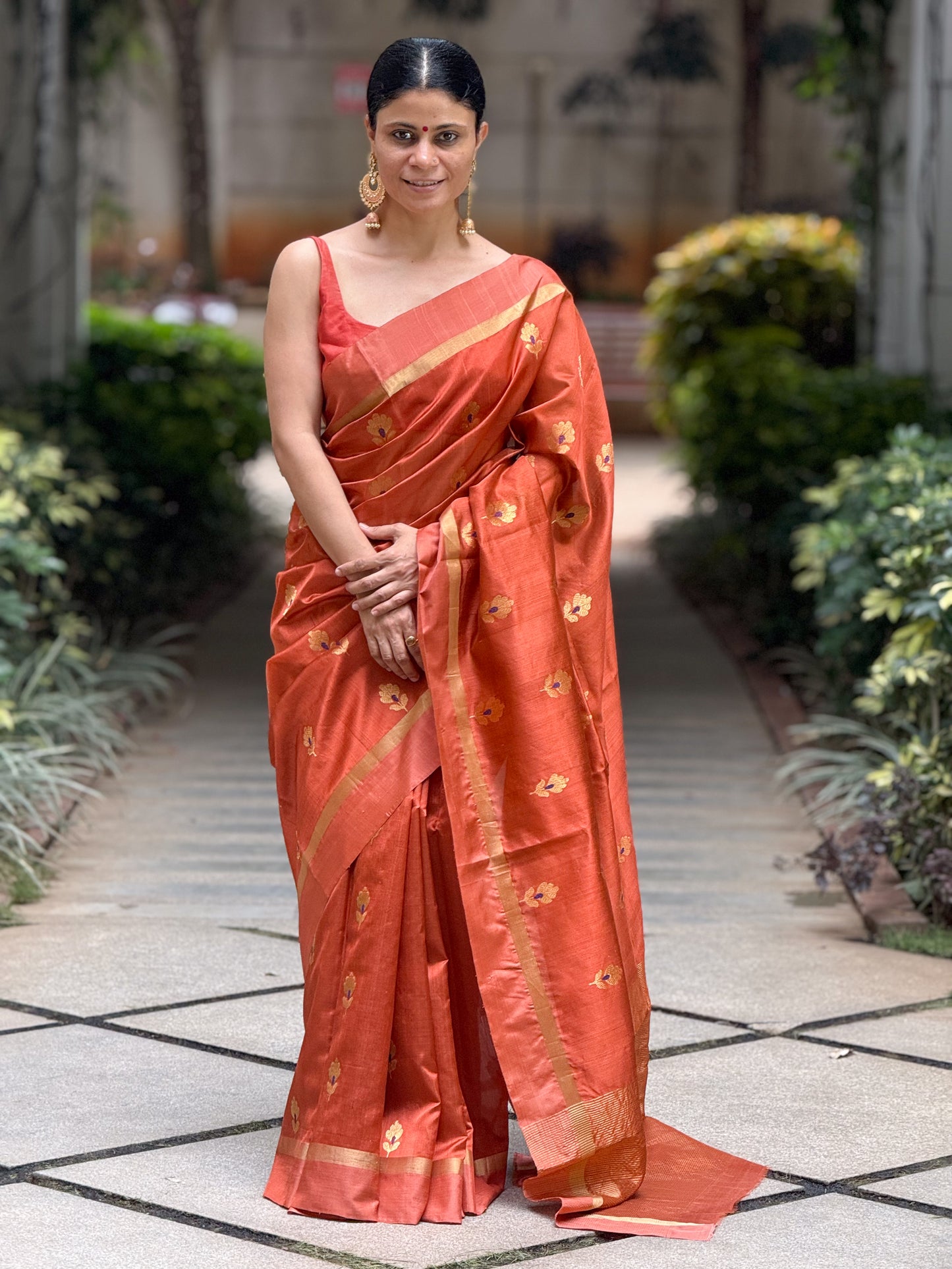 Handloom Chanderi Pattu Silk Saree
