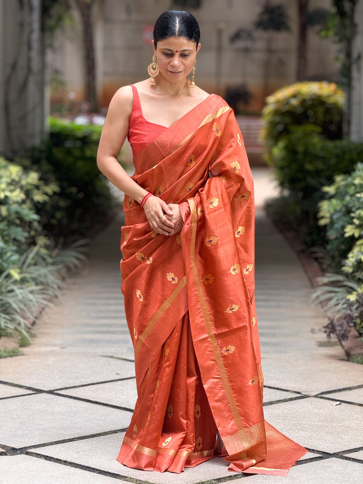 Handloom Chanderi Pattu Silk Saree