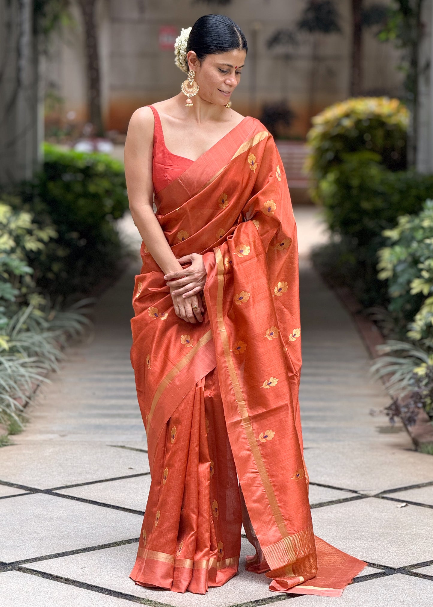 Handloom Chanderi Pattu Silk Saree